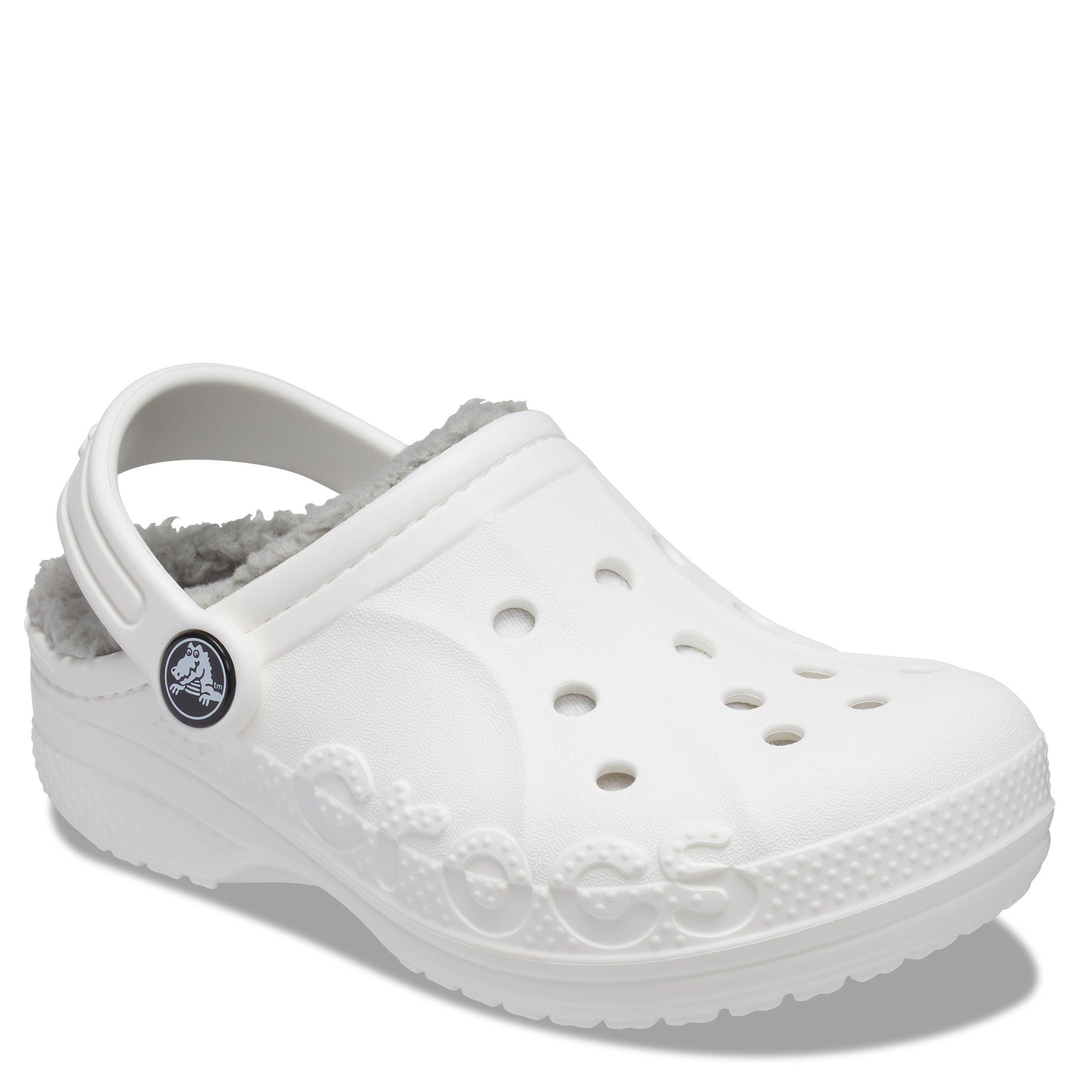Weiß - Crocs - Kids' Baya Lined Mule Slippers - 6