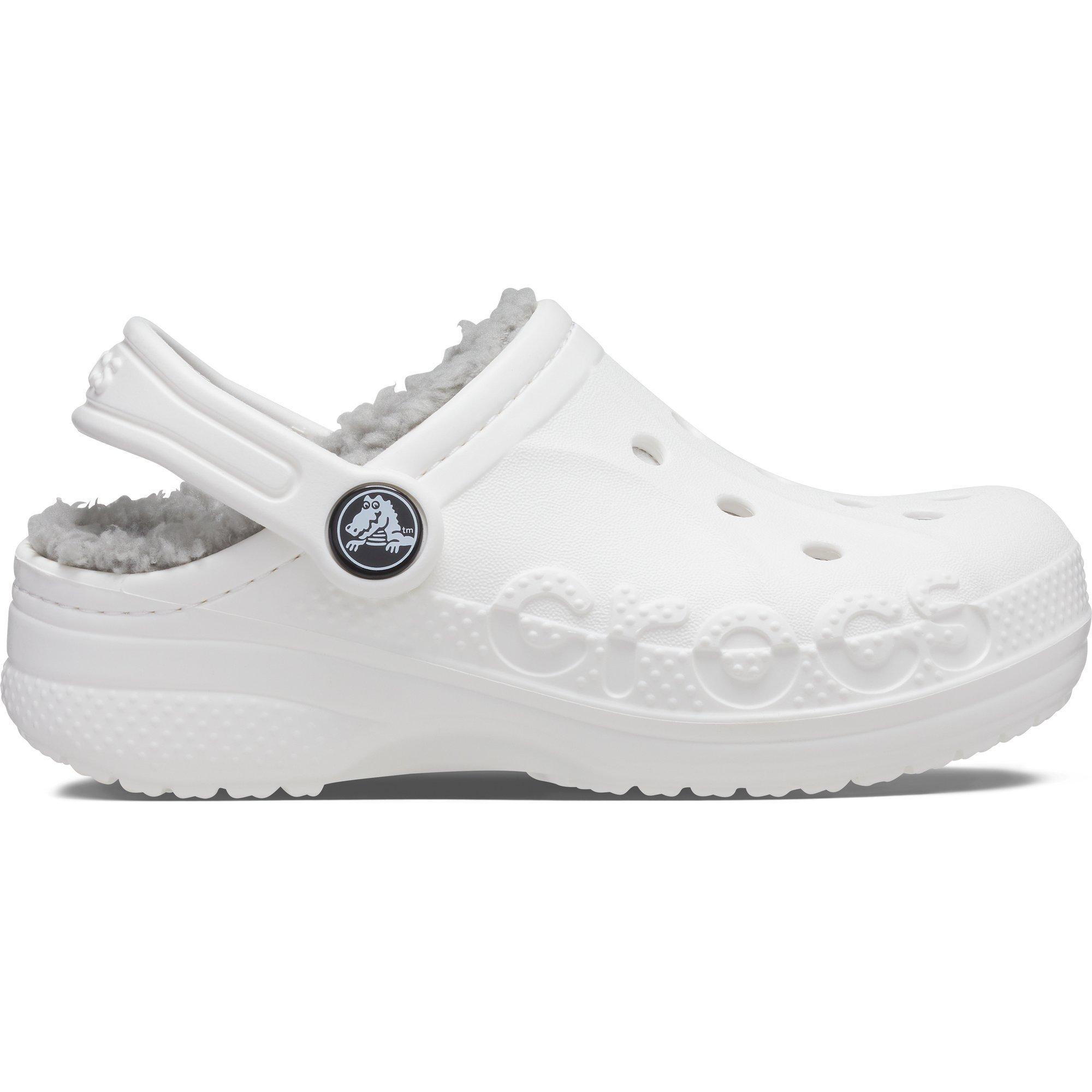 White - Crocs - Baya Lined Clogs Childrens - 1