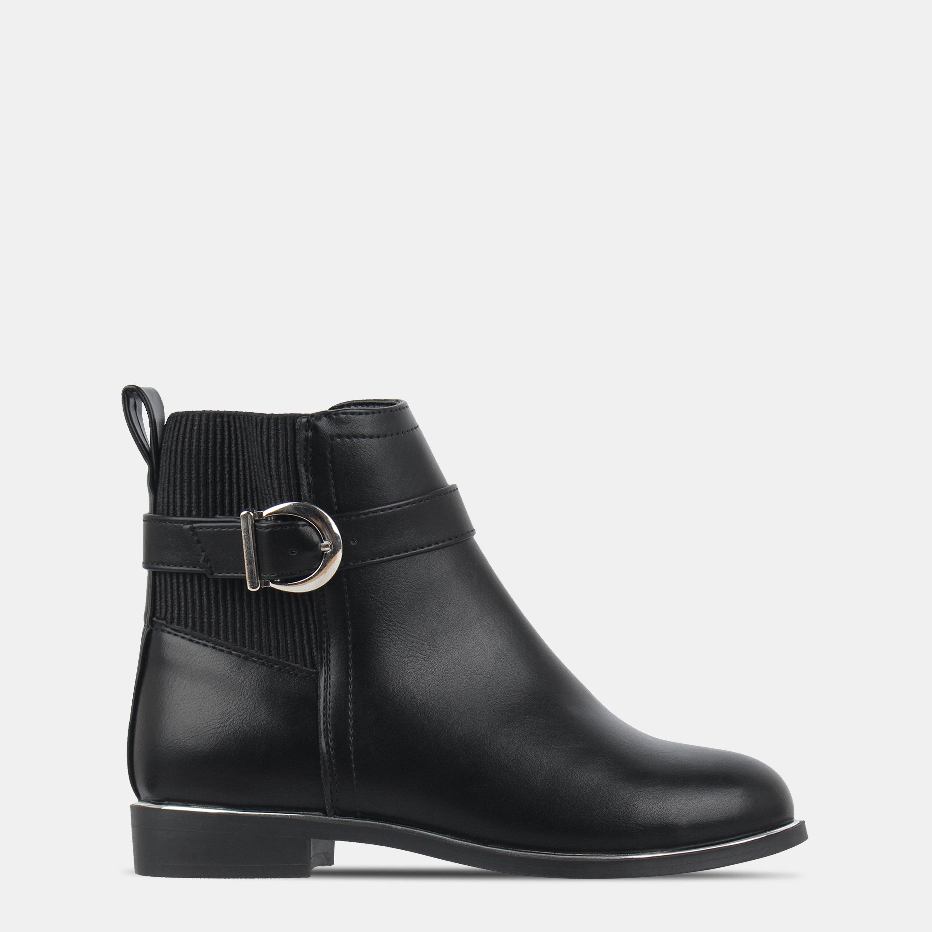 Miso Girls Buckle Boots Childrens - Black - C12 (30.5)
