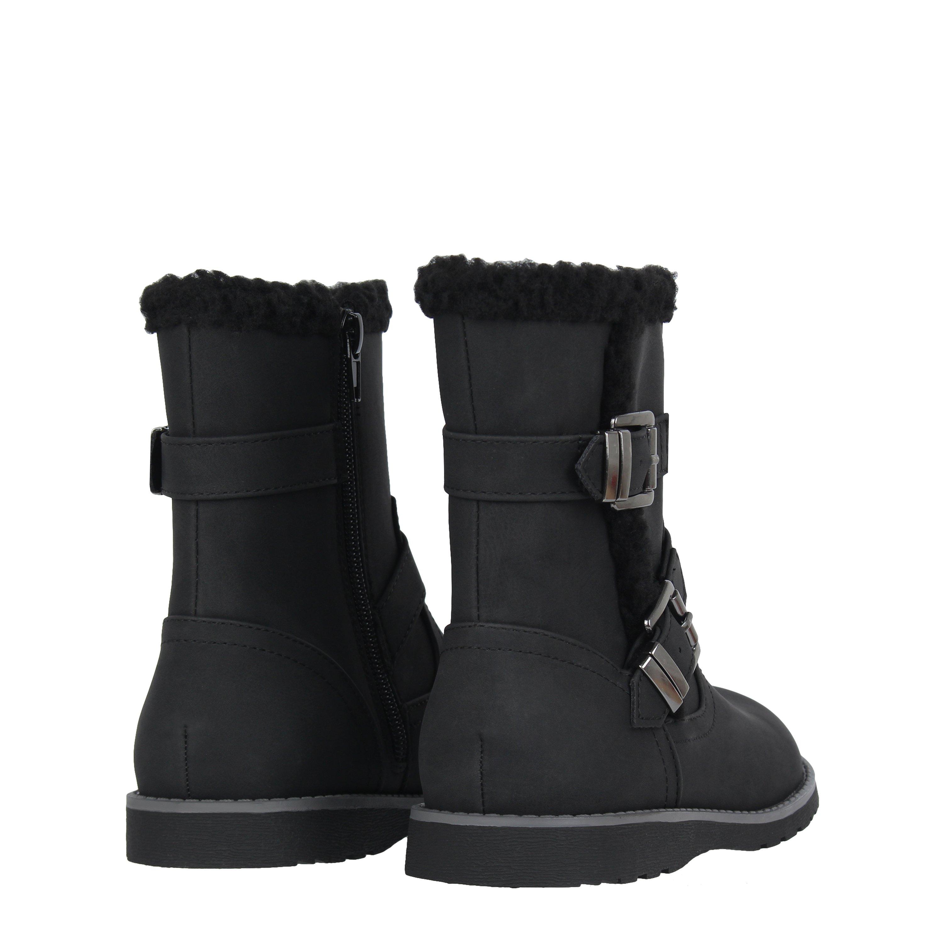 Zwart - Miso - Faith Child Girls Biker Boots - 4