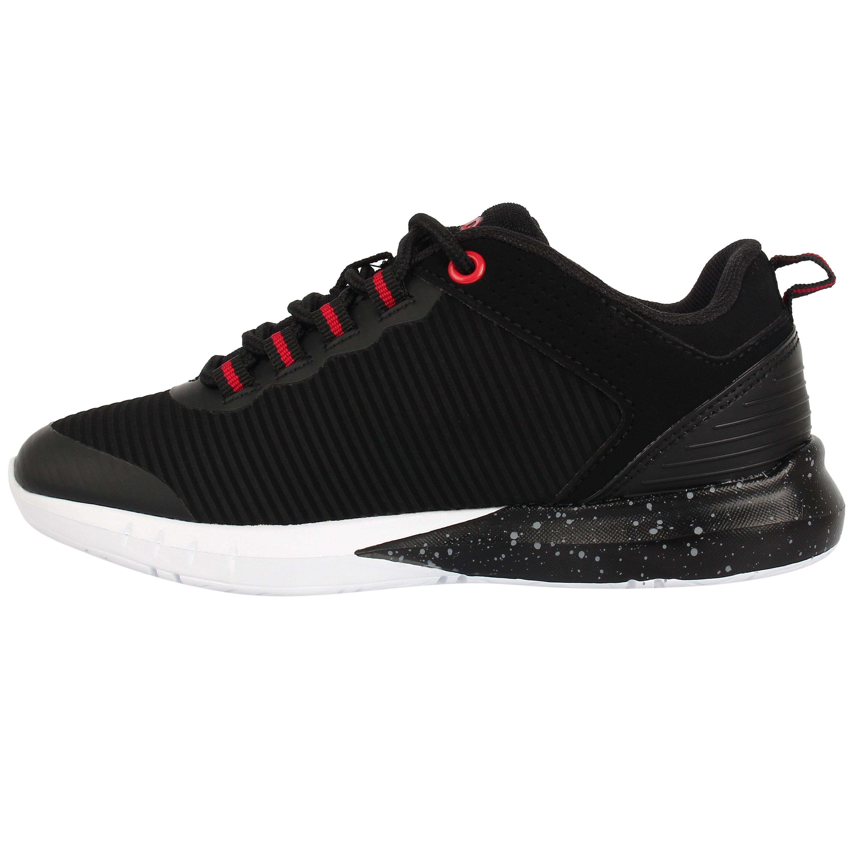 Noir/Rouge - SHAQ - Explosive Basketball Trainers Childrens - 4