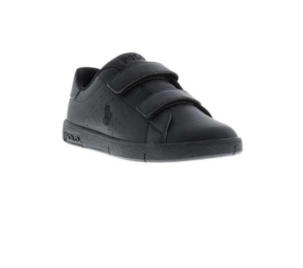 Ralph lauren black velcro trainers deals