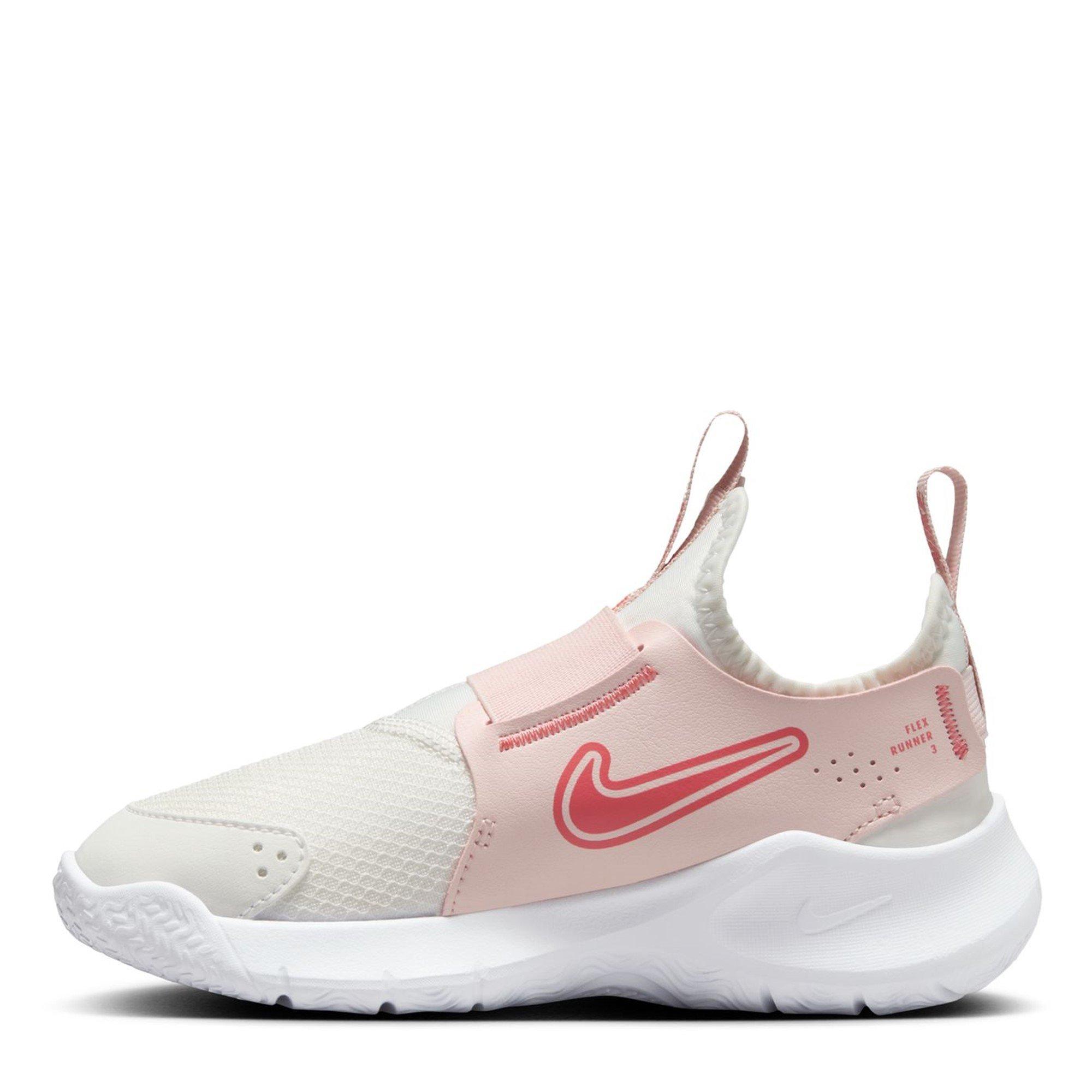 Wht/Ember-Pink - Nike - Nike Flex Runner 3 Childrens Shoes - 2