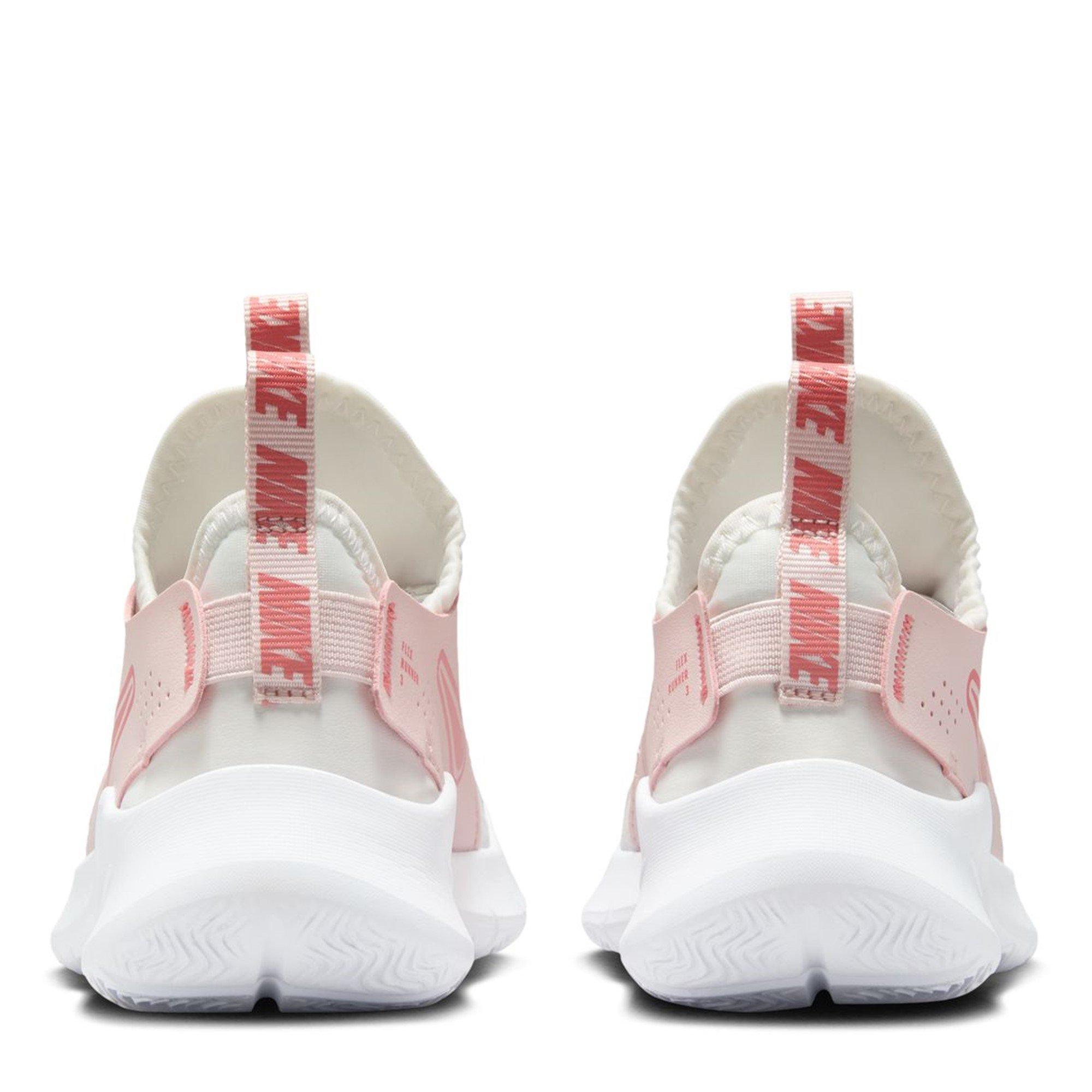 Wht/Ember-Pink - Nike - Nike Flex Runner 3 Childrens Shoes - 4