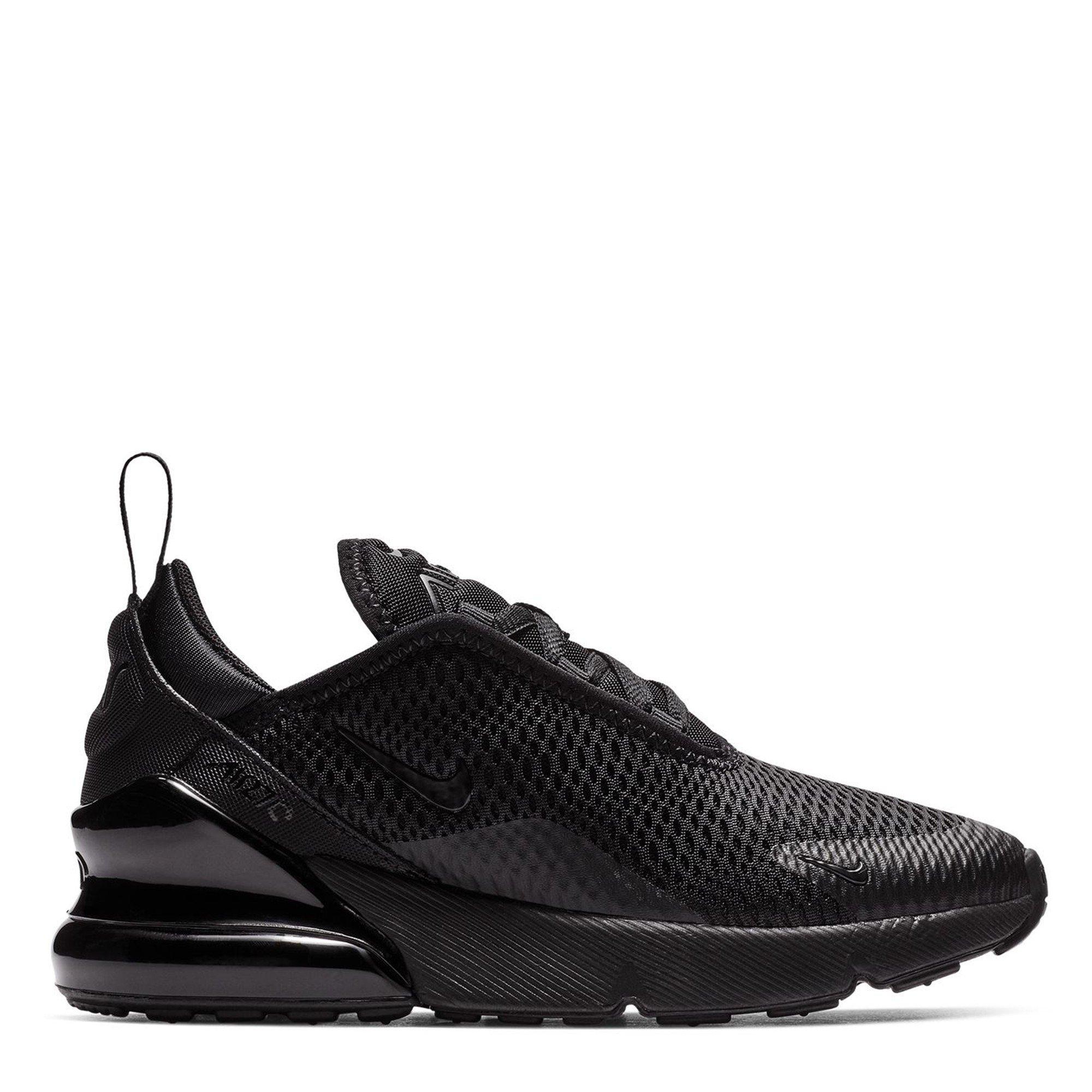 Nike Boys Air Max 270 Childrens Trainers - Triple Black - 2 (34)