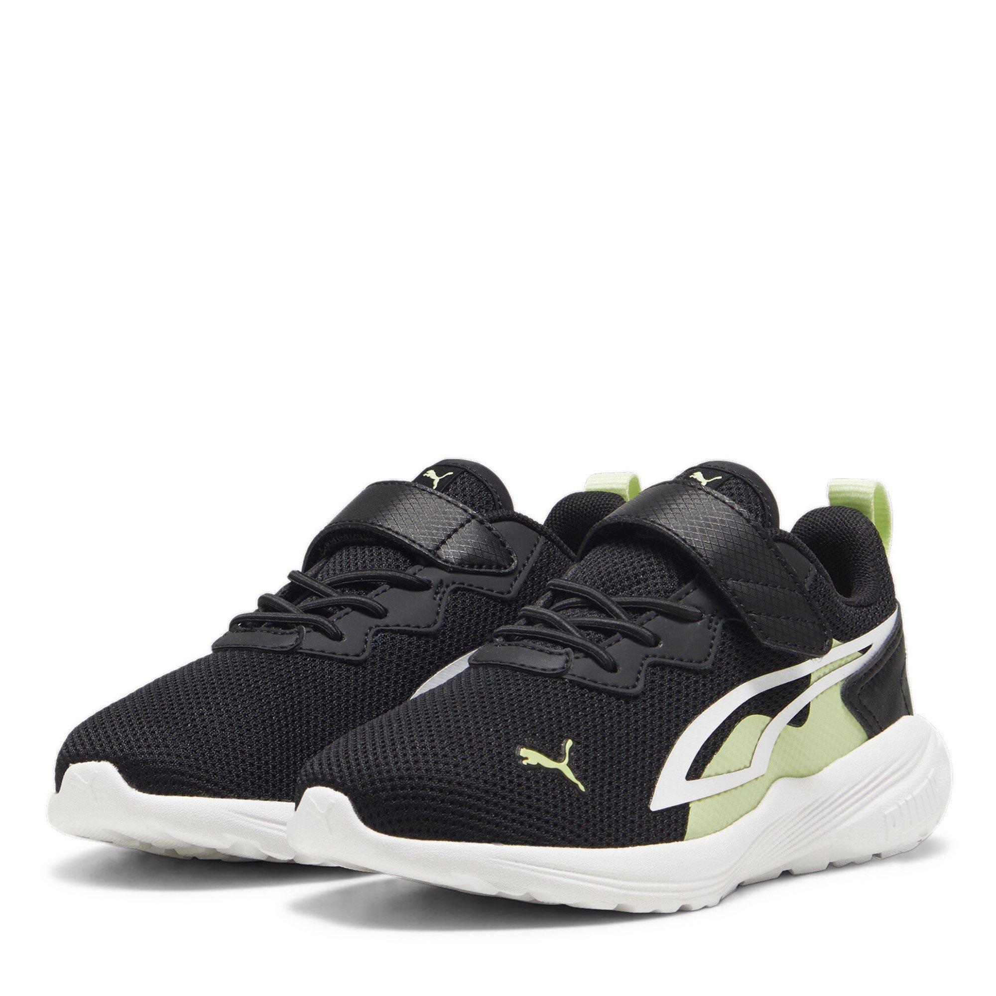 Blk/Wt.Cucumber - Puma - PUMA All Day Active Alternative Closure Childrens Shoes - 1