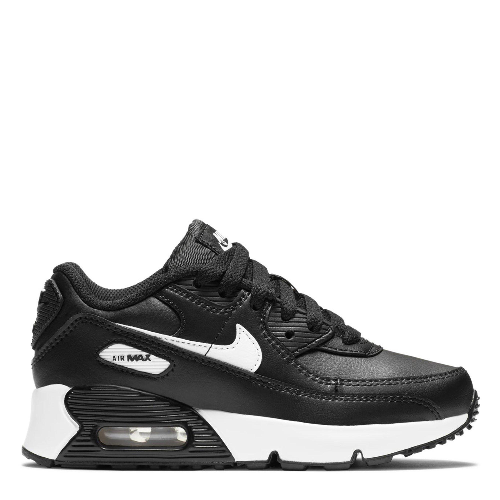 Nero/Bianco - Nike - Air Max 90 Little Kids' Shoes - 1