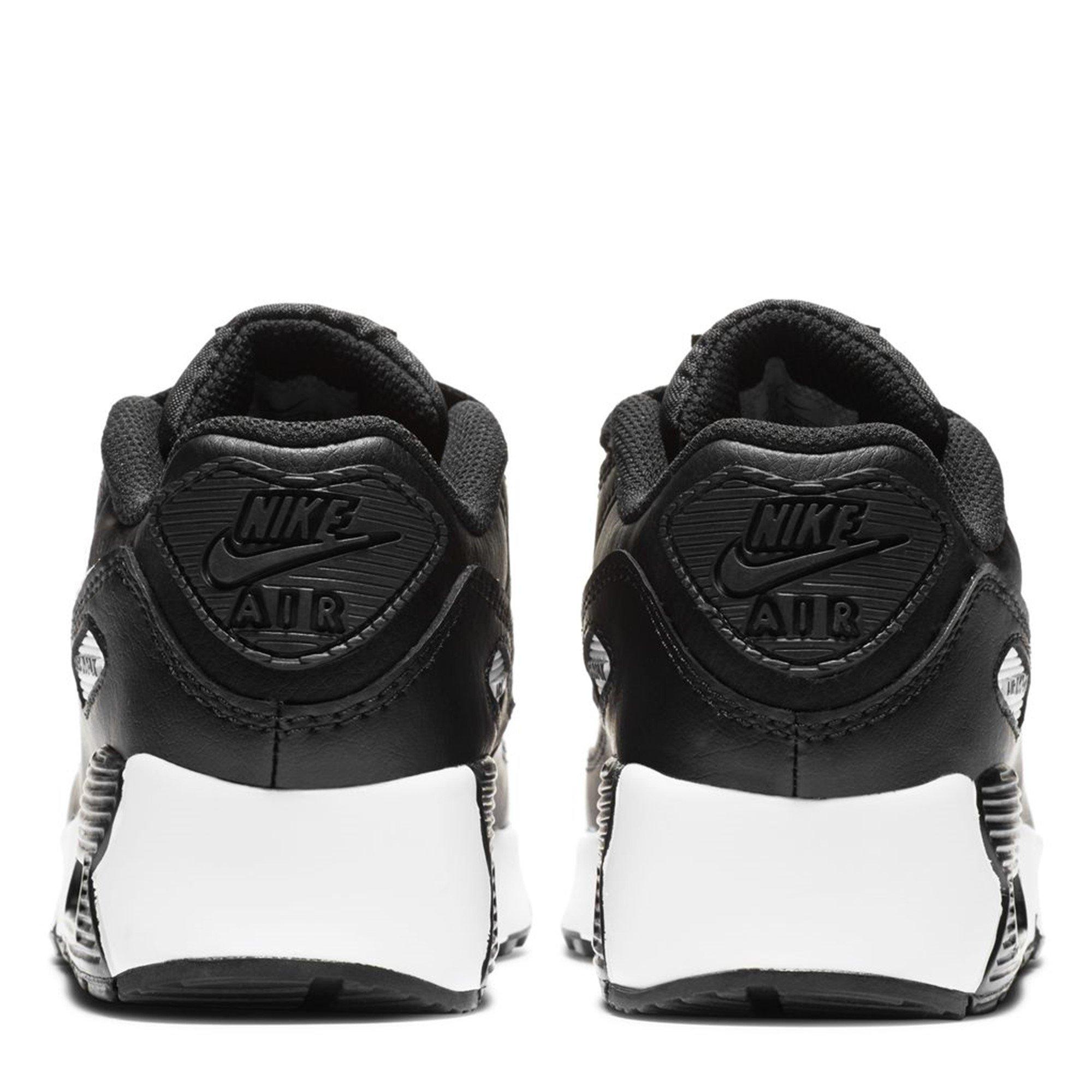 Negro/Blanco - Nike - Air Max 90 Little Kids' Shoes - 4