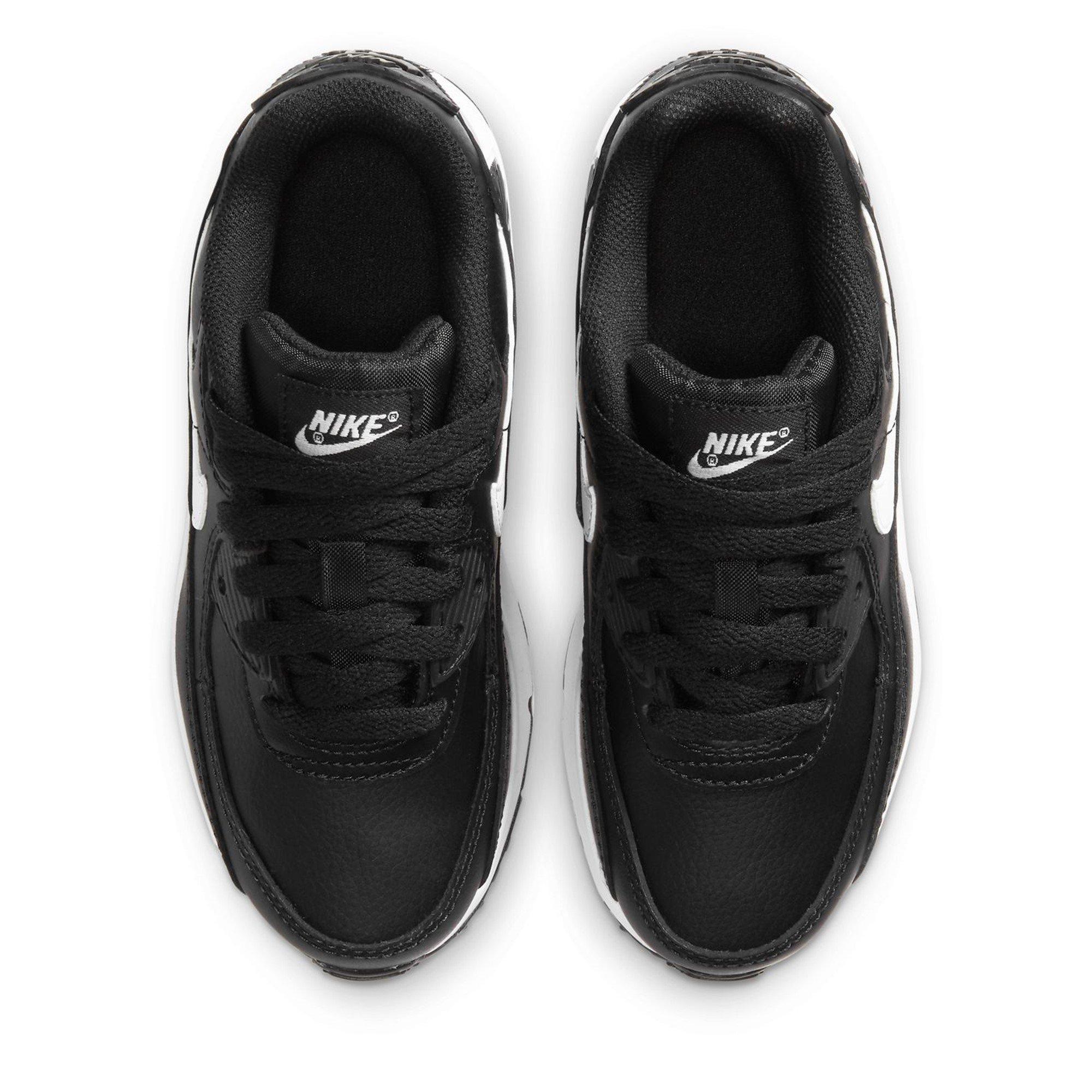 Negro/Blanco - Nike - Air Max 90 Little Kids' Shoes - 5