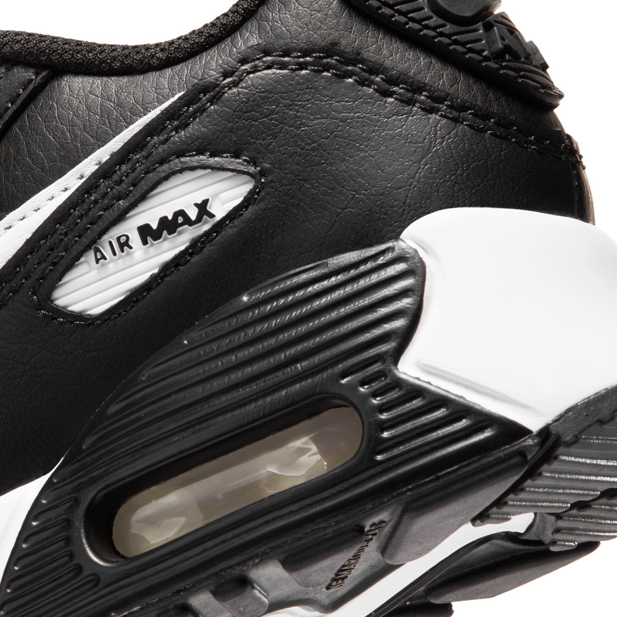 Negro/Blanco - Nike - Air Max 90 Little Kids' Shoes - 8