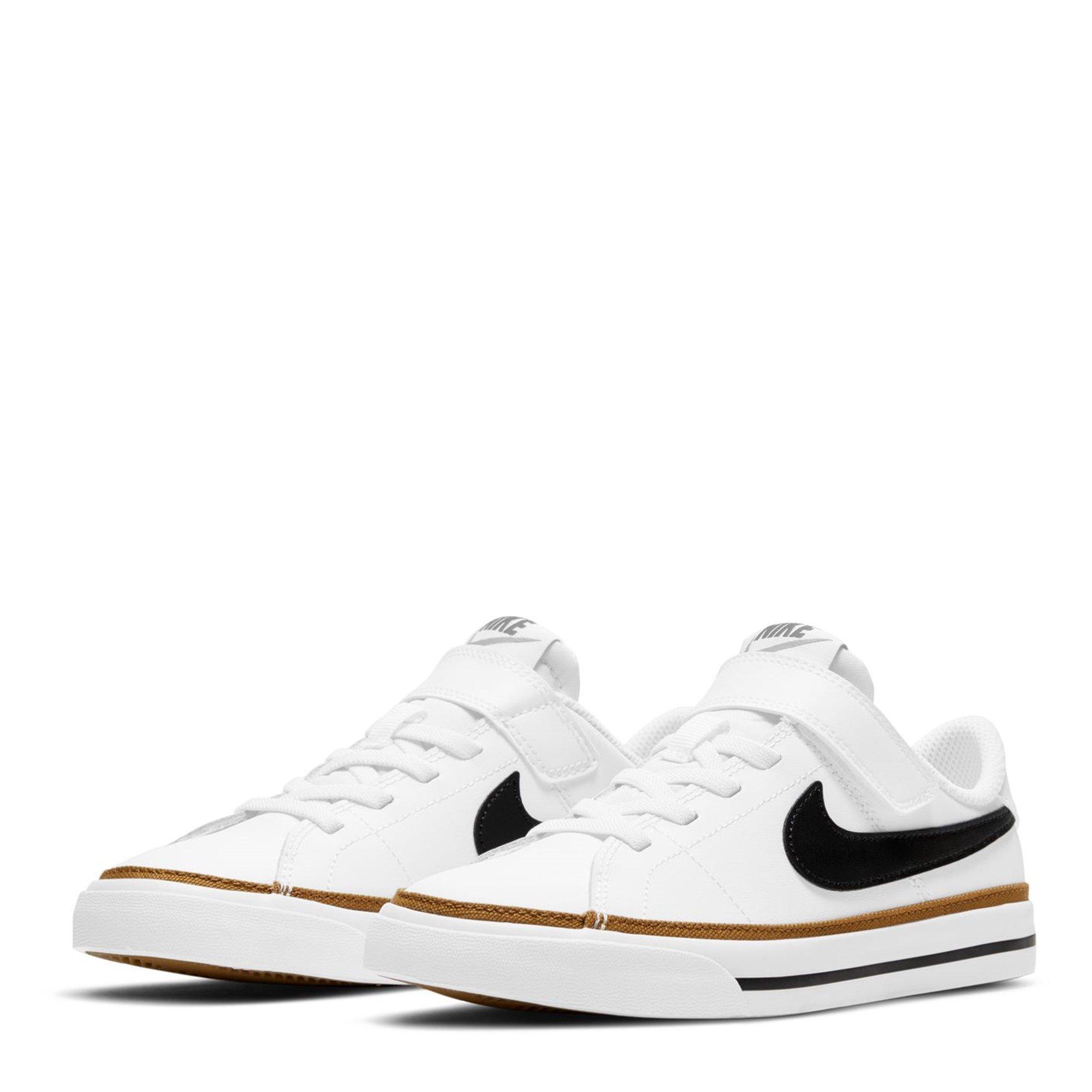 White/Black-Brn - Nike - Court Legacy Childrens Shoes - 3