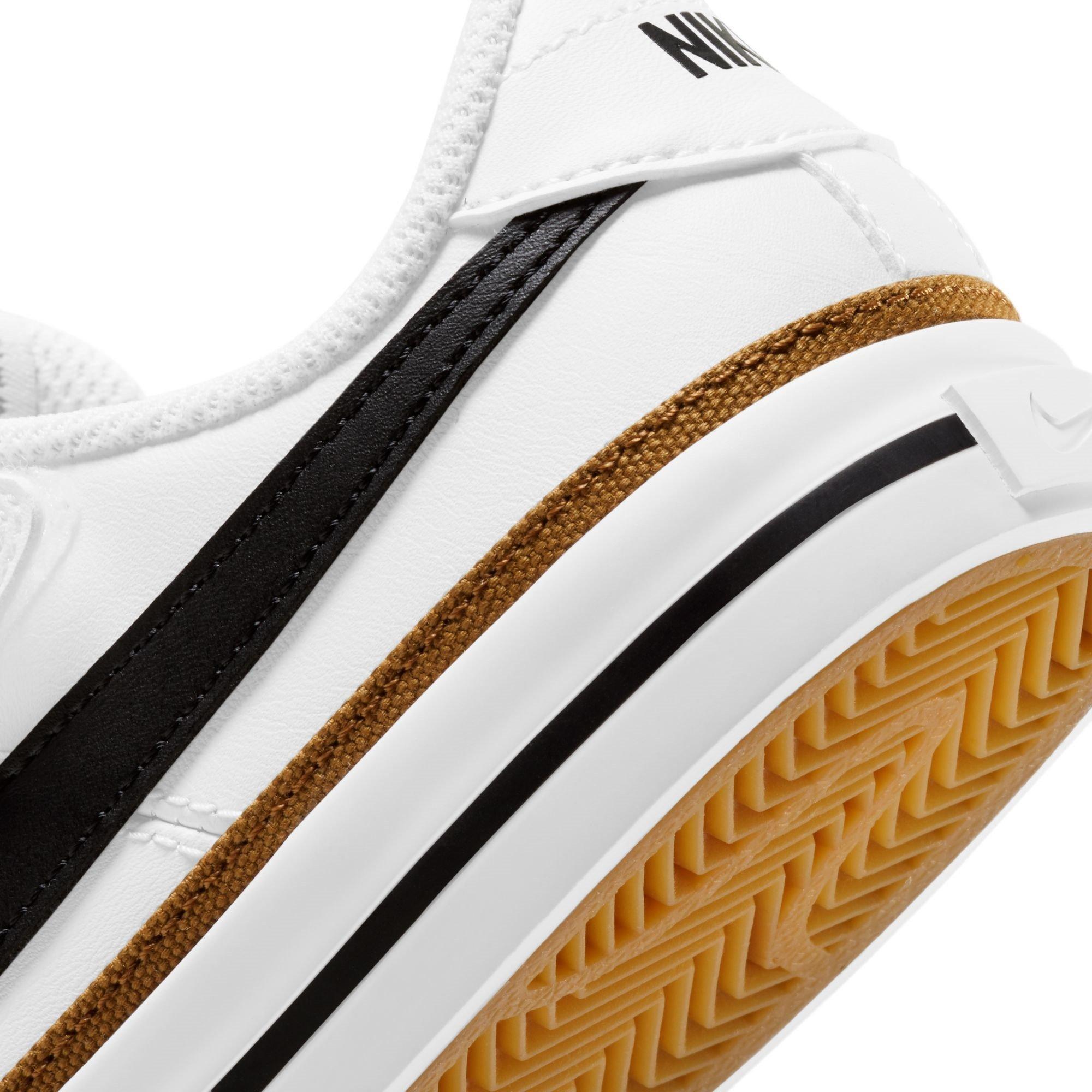 White/Black-Brn - Nike - Court Legacy Childrens Shoes - 8