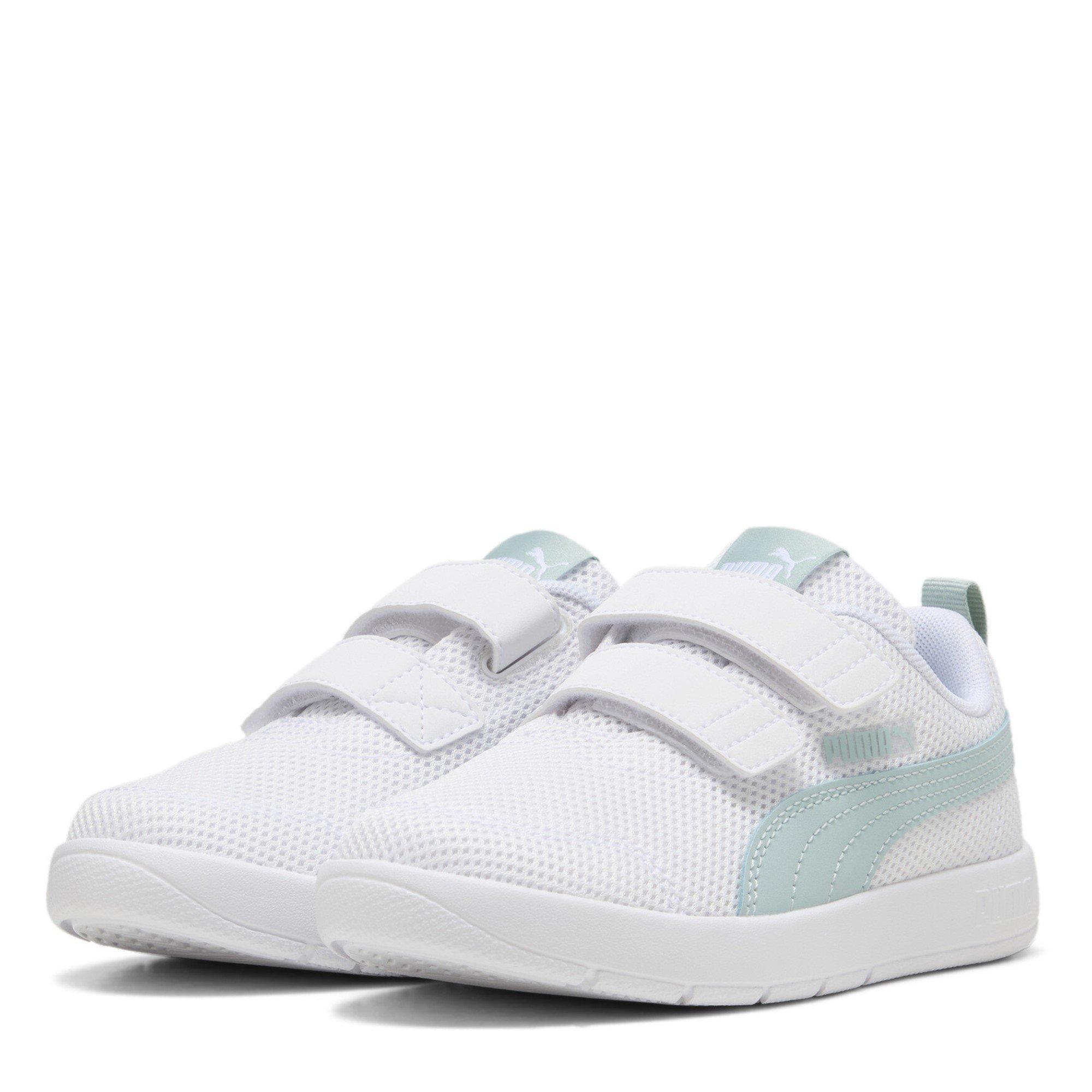 Puma White-Mint - Puma - Courtflex V3 Childrens Shoes - 1