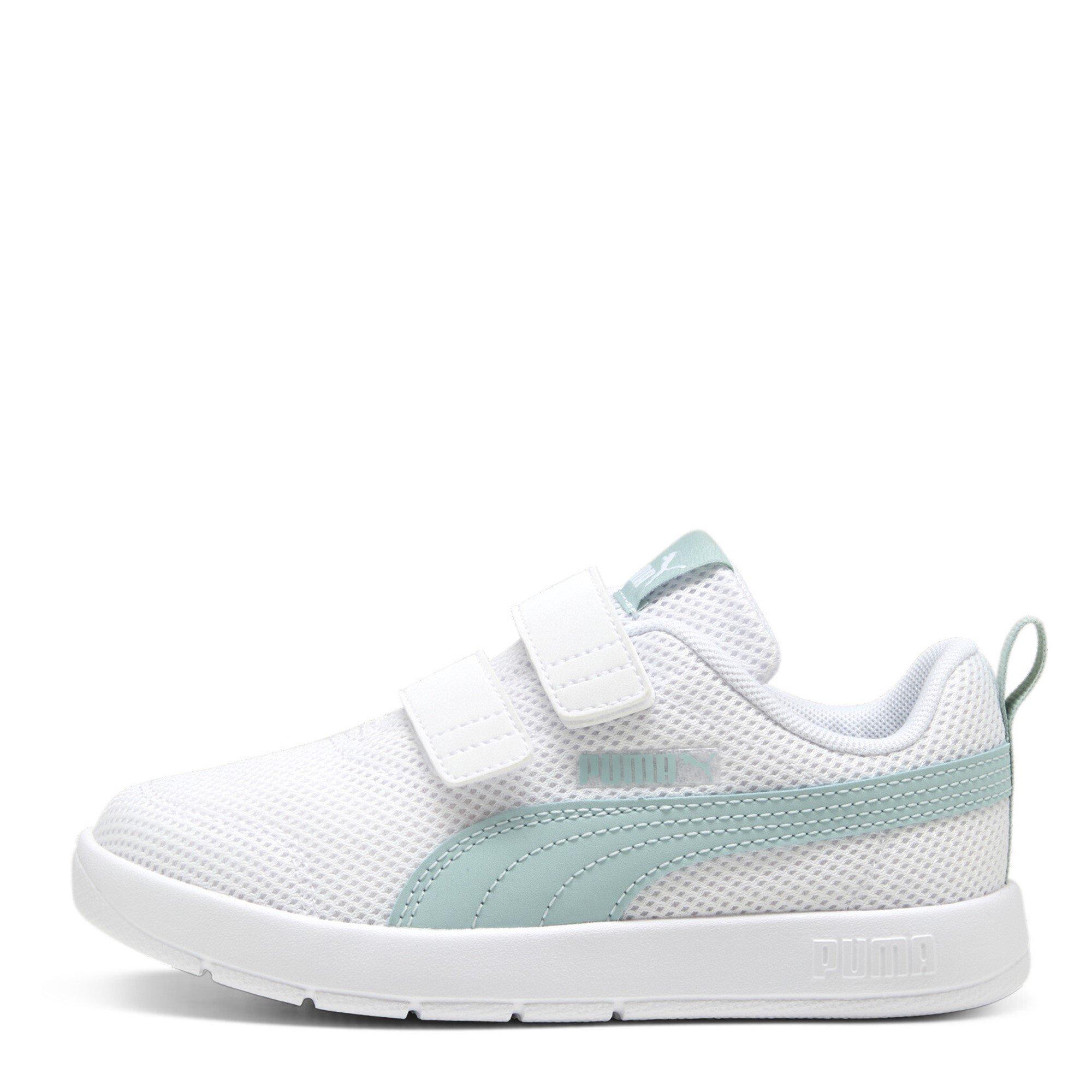 Puma White-Mint - Puma - Courtflex V3 Childrens Shoes - 2