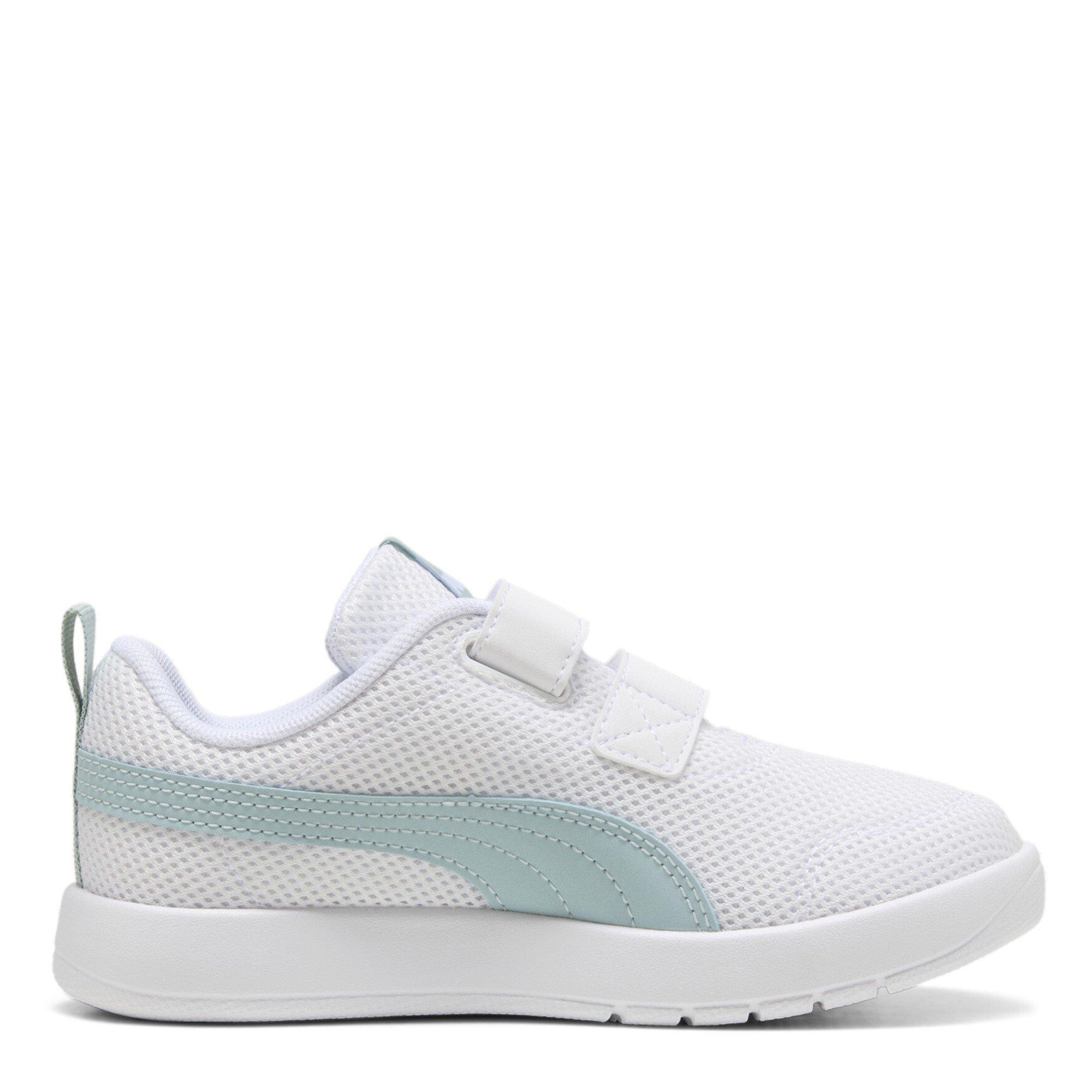 Puma White-Mint - Puma - Courtflex V3 Childrens Shoes - 4