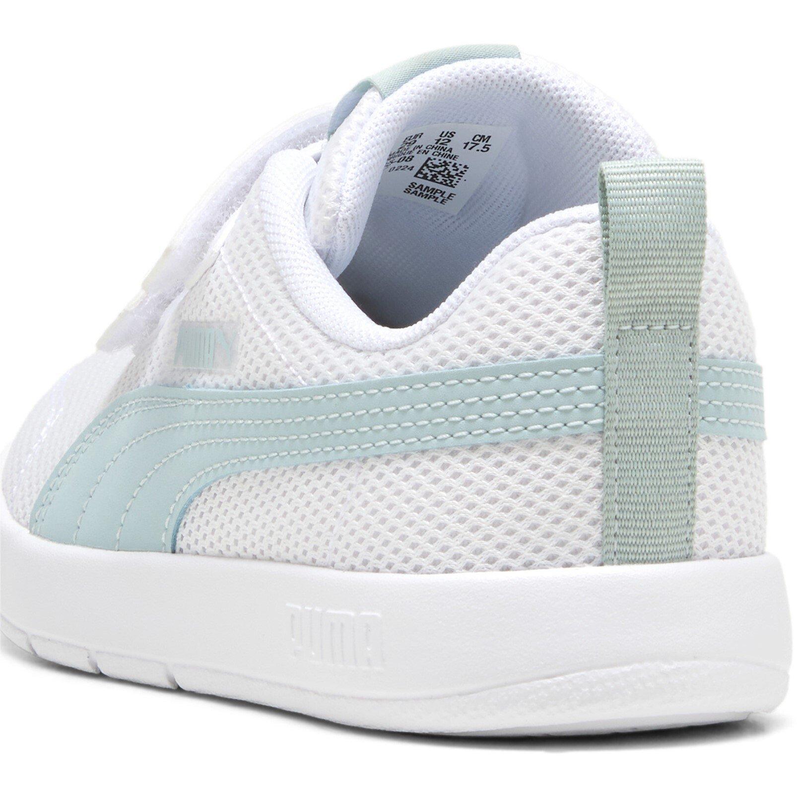 Puma White-Mint - Puma - Courtflex V3 Childrens Shoes - 5