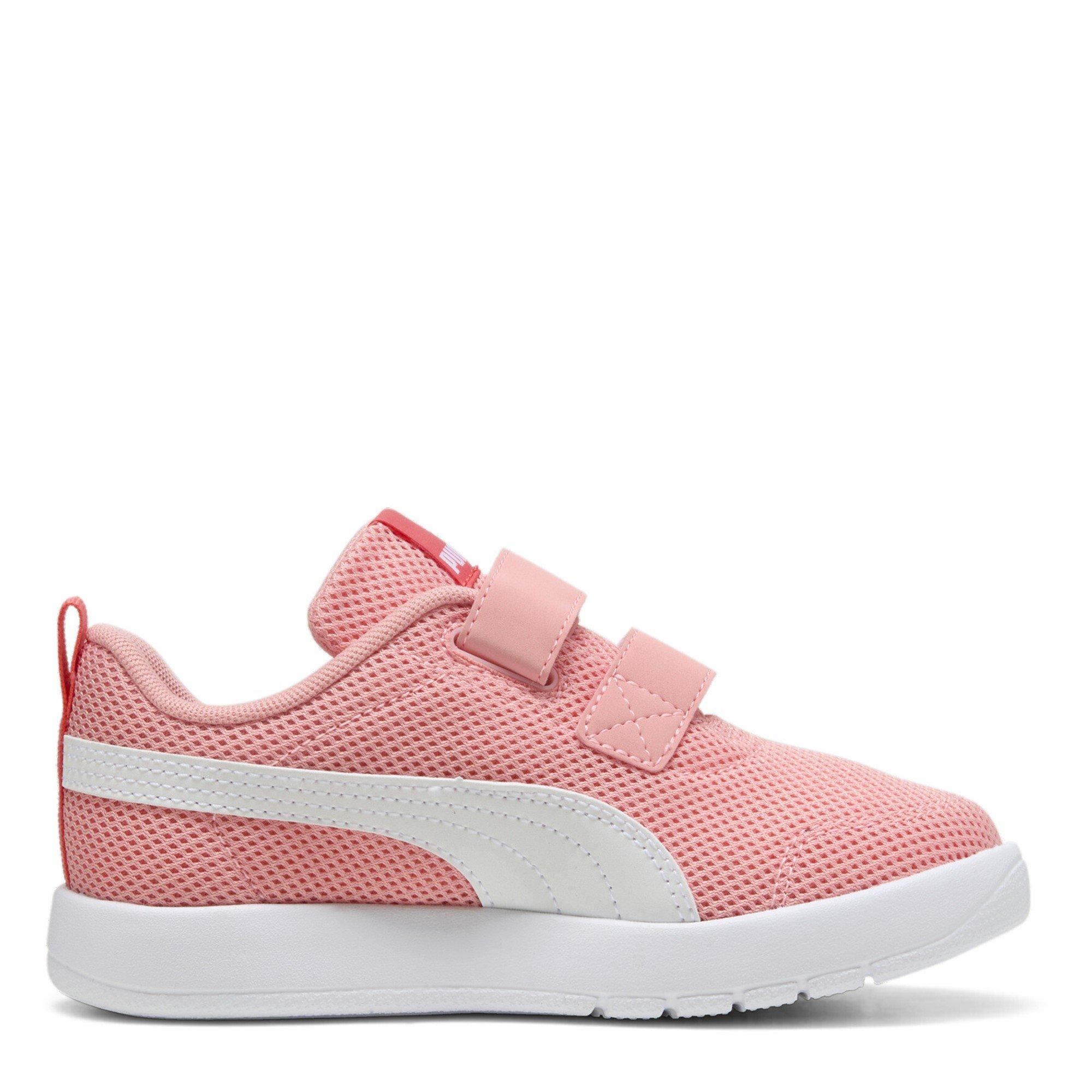Pink-Wht-Peach - Puma - Courtflex V3 Childrens - 4