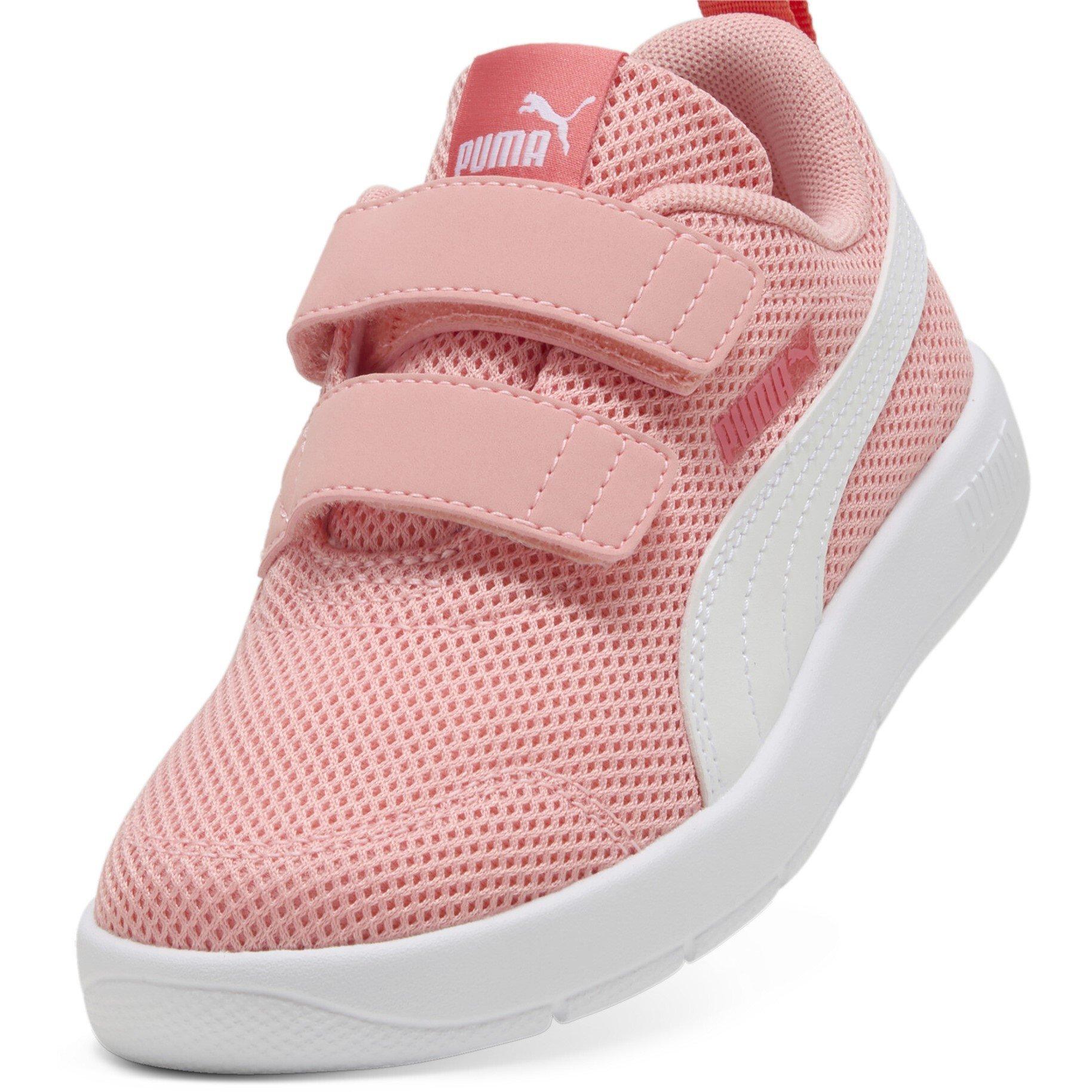 Pink-Wht-Peach - Puma - Courtflex V3 Childrens - 6