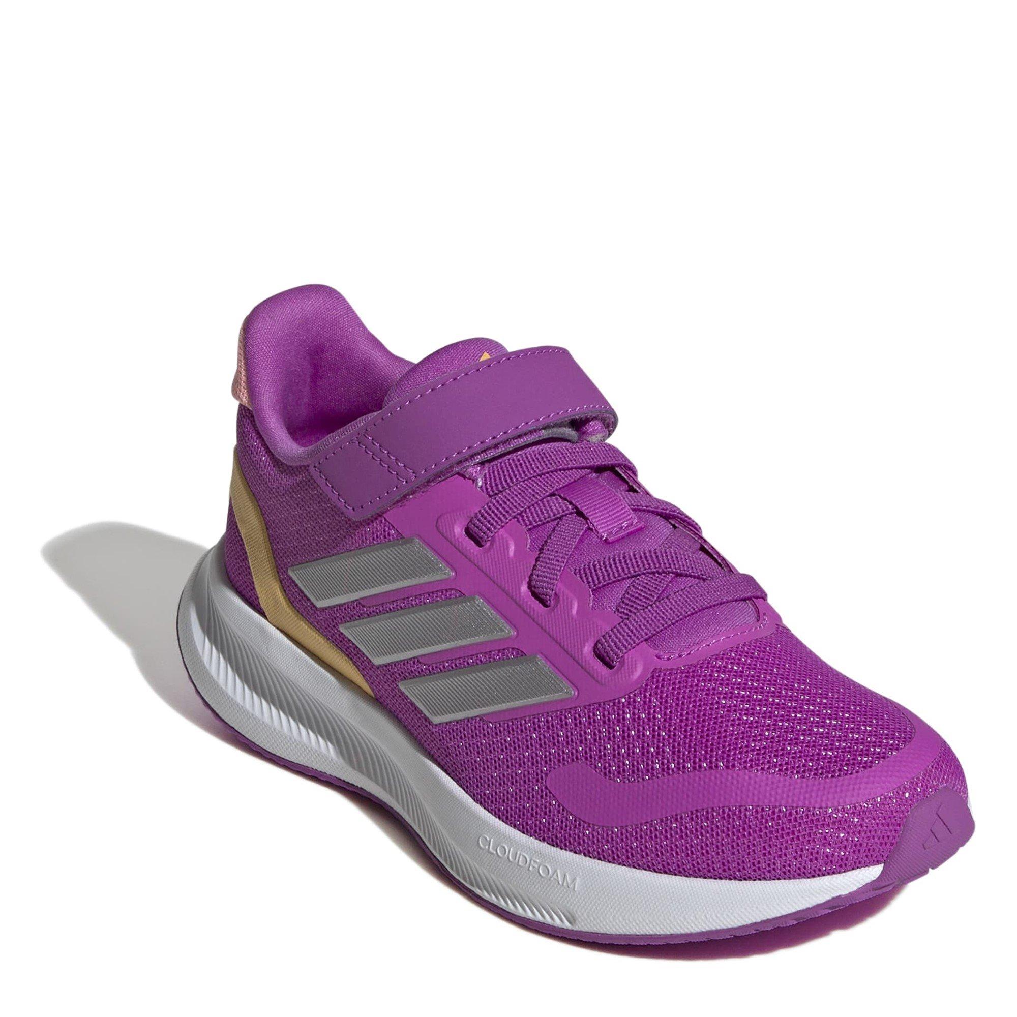 Purple/Silver - adidas - Runfalcon 5 Juniors Running Shoes - 3