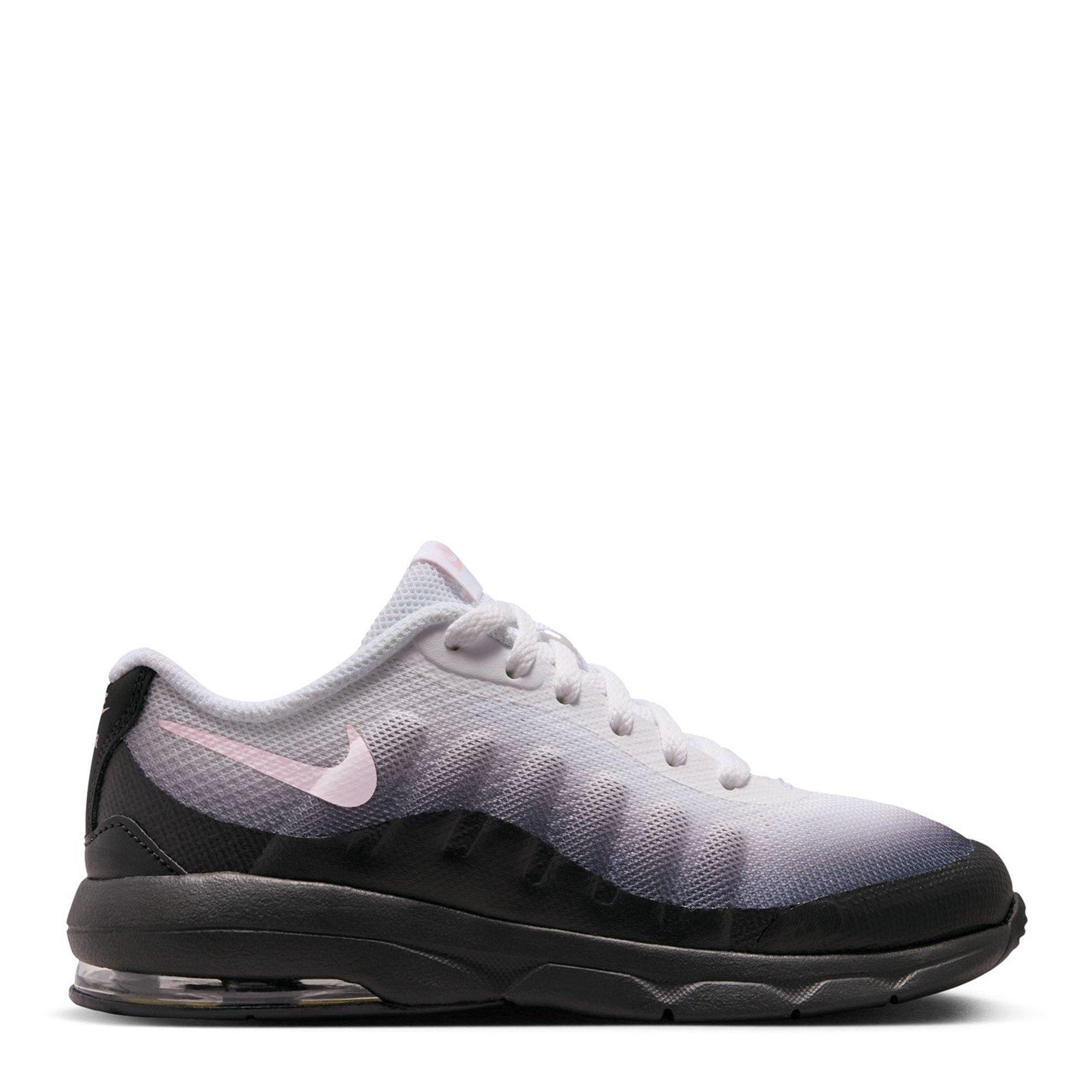Nike Boys Air Max Invigor Children Shoes - Wht/Blk/Pink - C13 (31.5)
