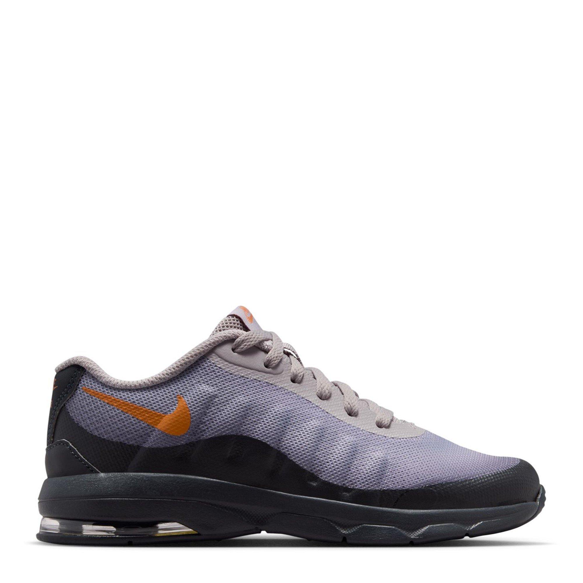 Nike Boys Air Max Invigor Children Shoes - Grey/Orange - C13 (31.5)