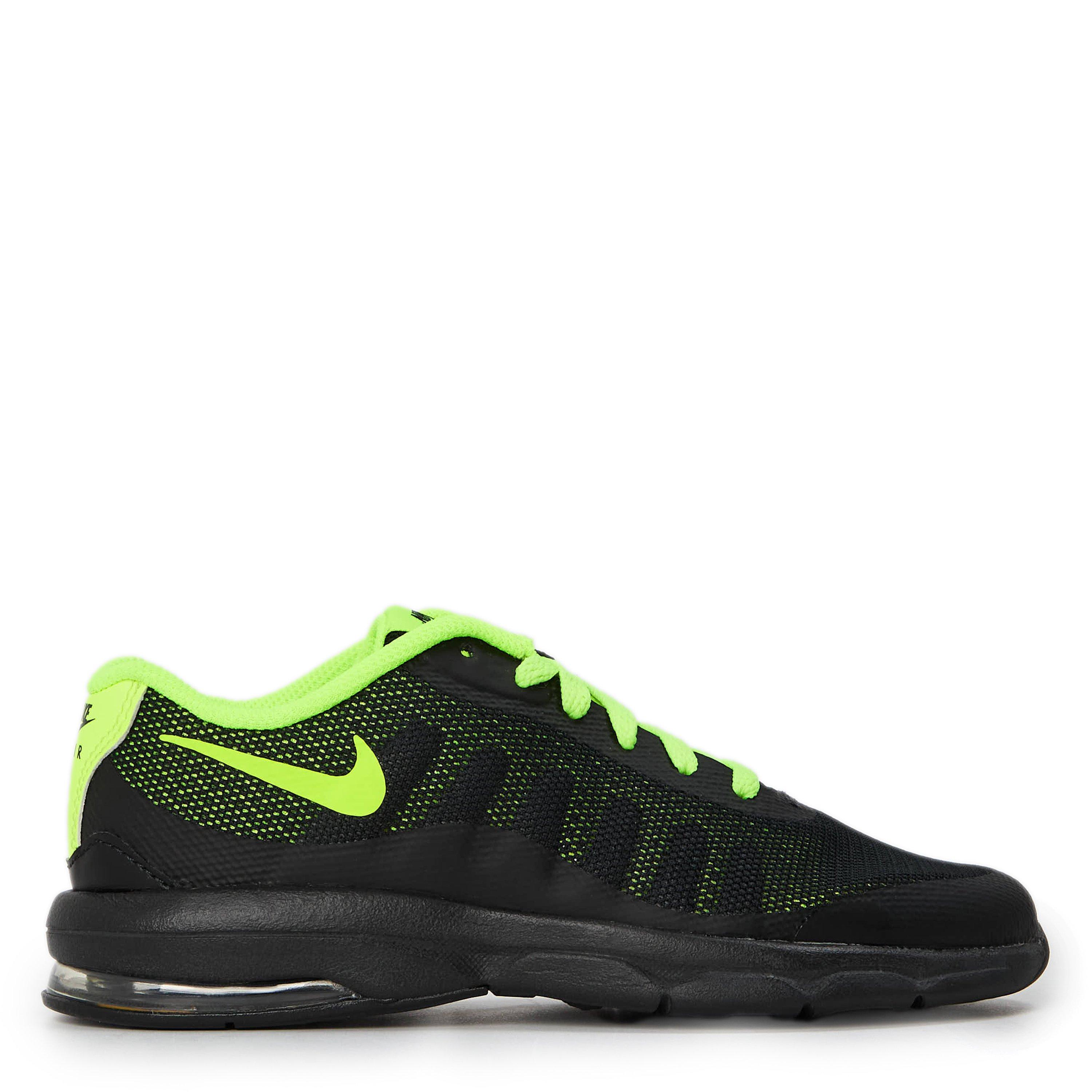 Nike Boys Air Max Invigor Children Shoes - Blk/Silv/Blue - C13 (31.5)