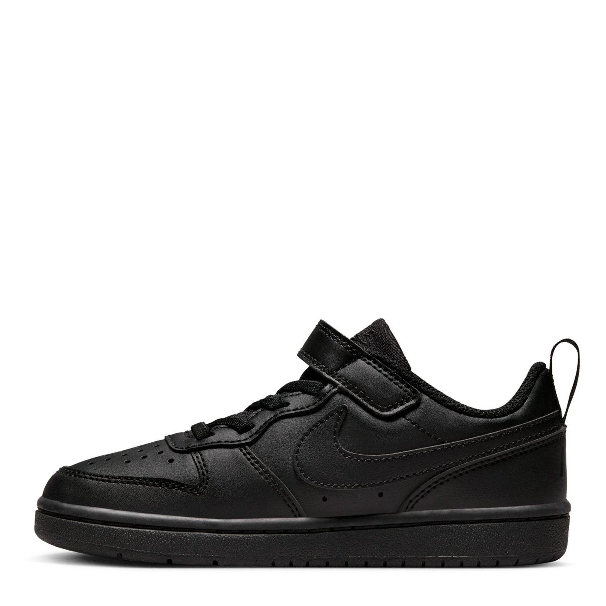 Black/Black - Nike - Court Borough Low Recraft Childrens Shoes - 2