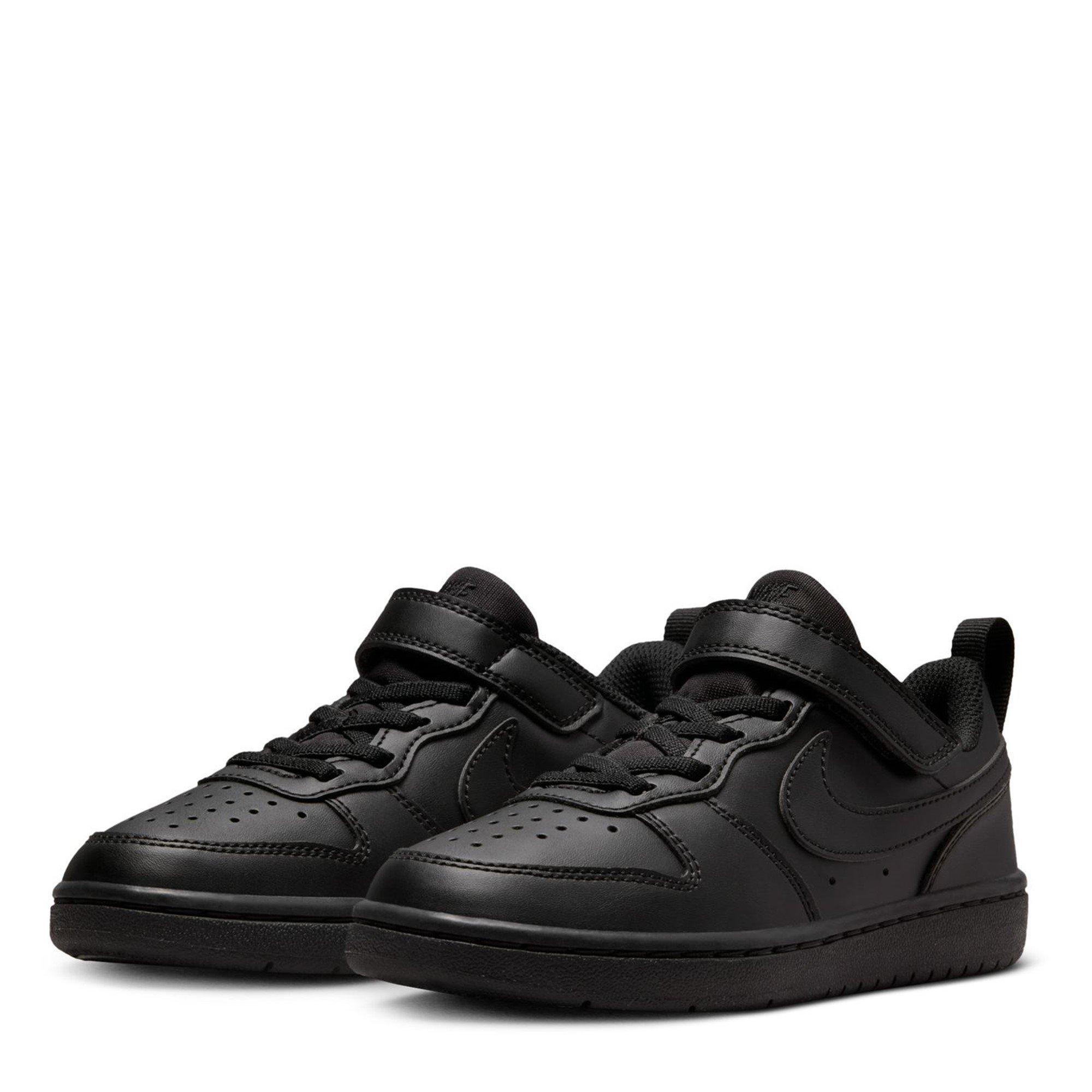 Black/Black - Nike - Court Borough Low Recraft Childrens Shoes - 3