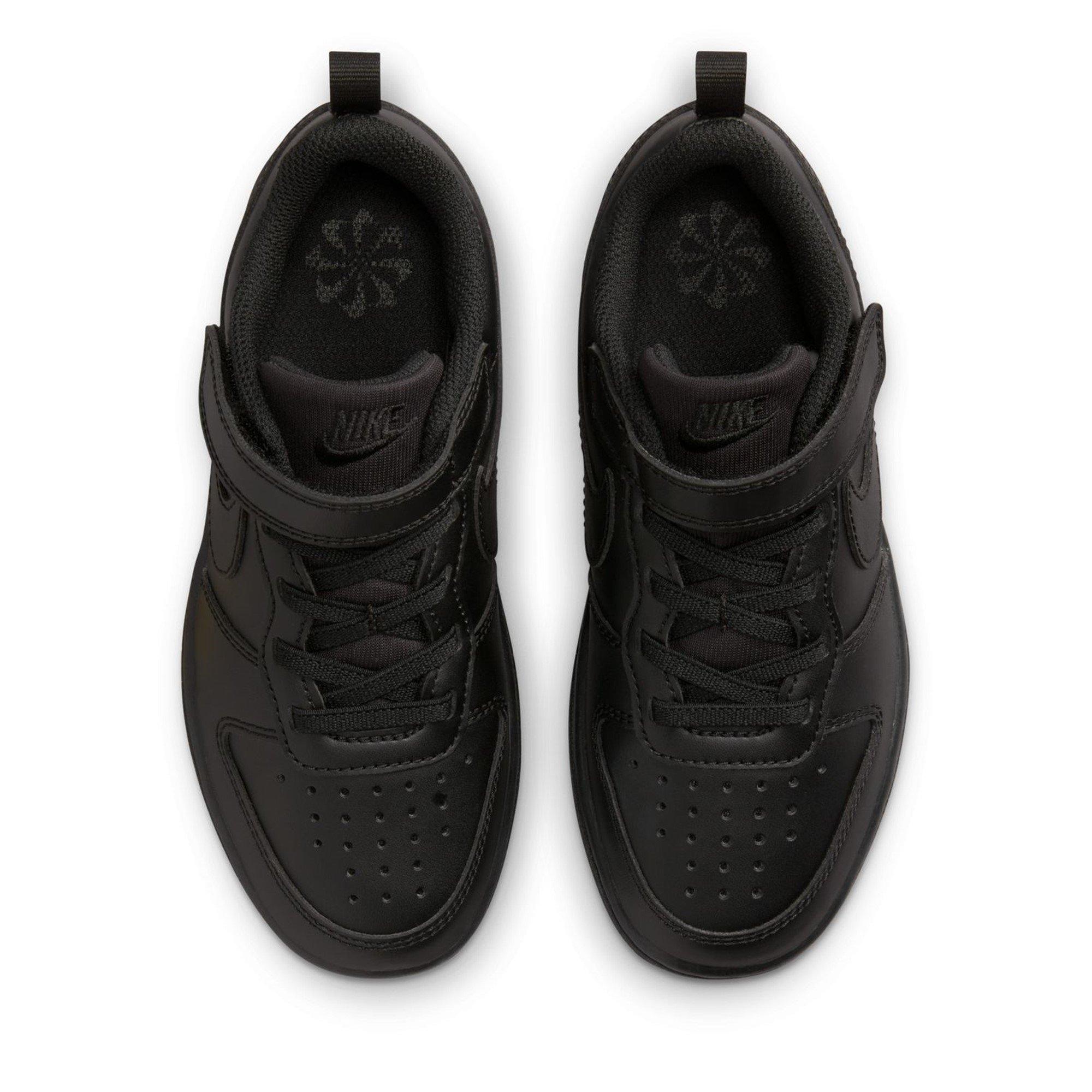Black/Black - Nike - Court Borough Low Recraft Childrens Shoes - 5
