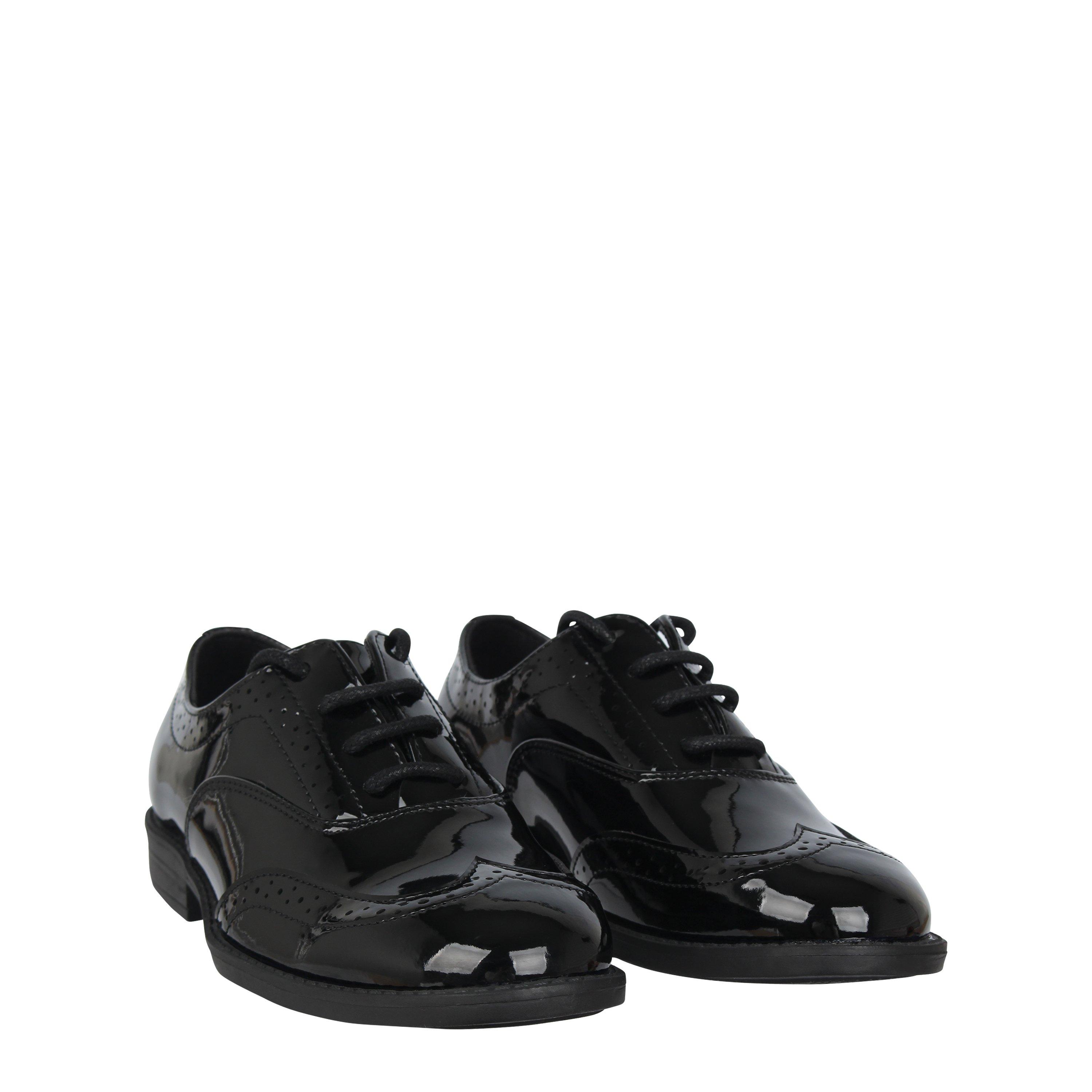 Sort Patent - Miso - Bobbi Brogue Shoes Childrens - 3