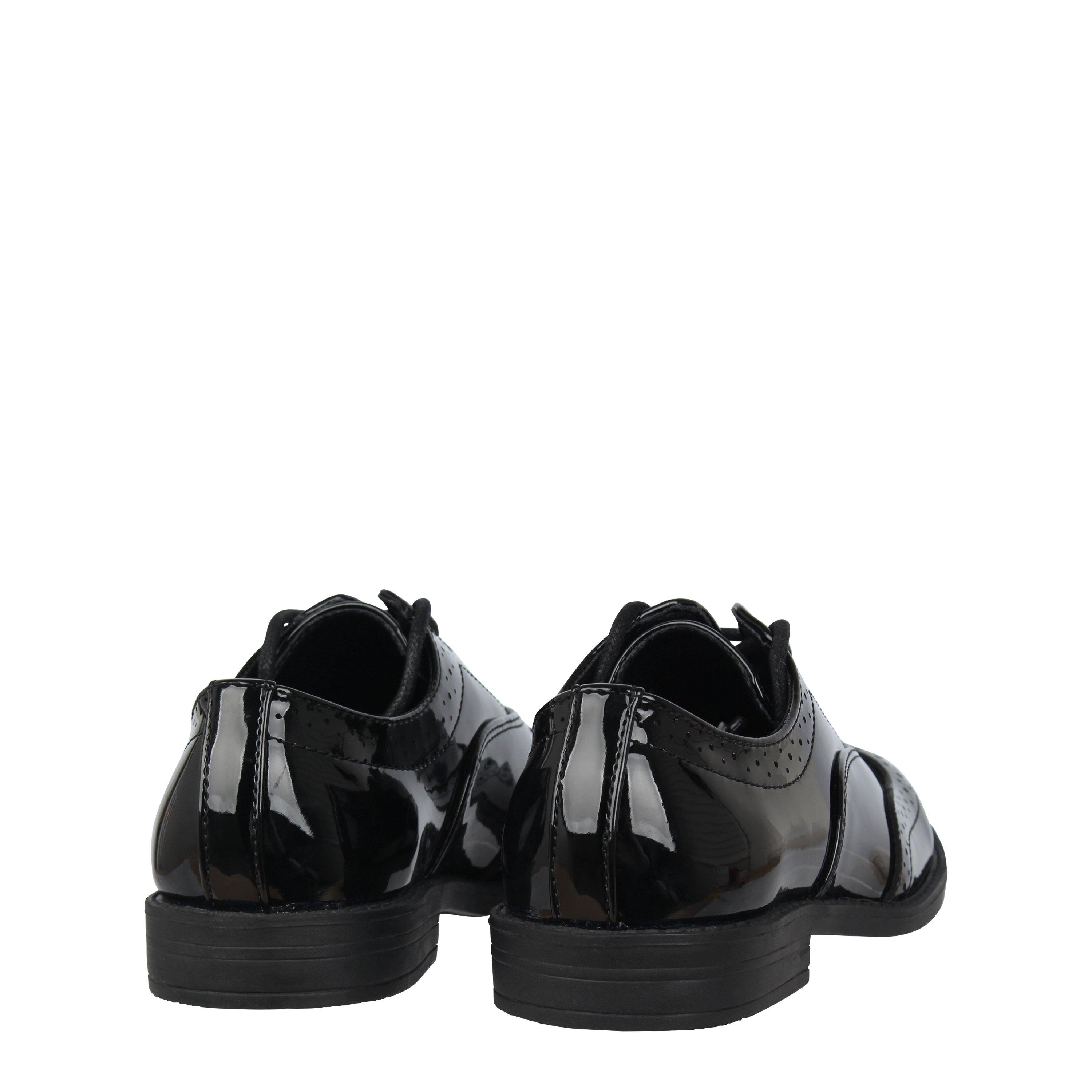 Sort Patent - Miso - Bobbi Brogue Shoes Childrens - 4