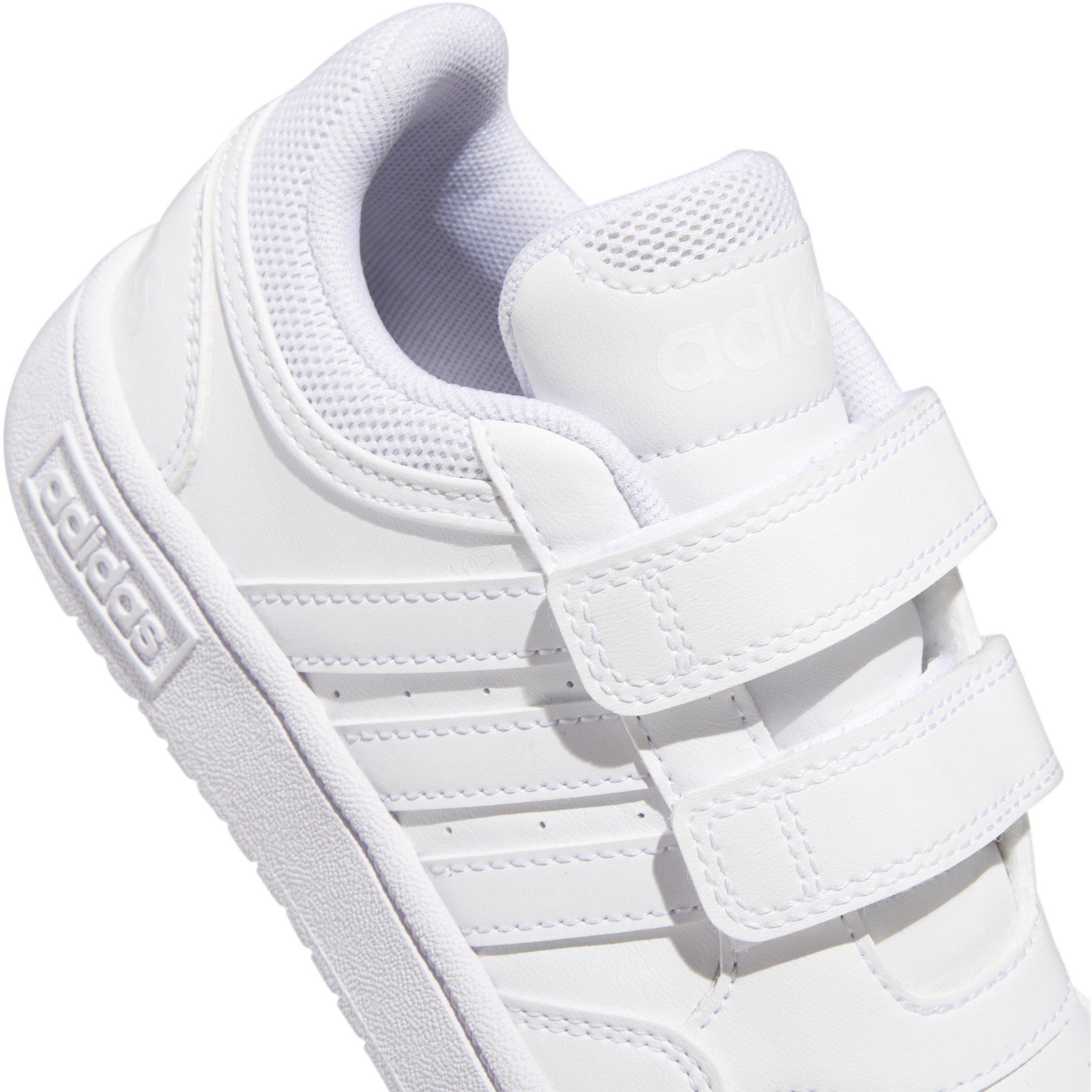 Drievoudig Wit - adidas - Hoops Lifestyle Basketball Hook-and-Loop Shoes - 7