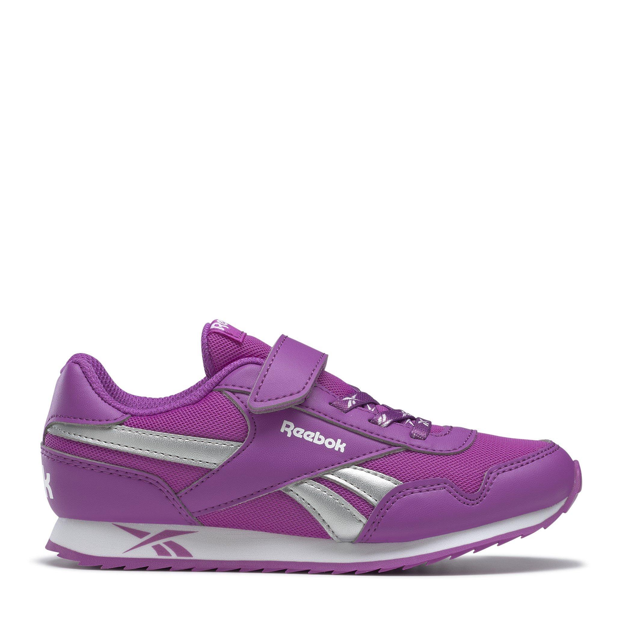 Violet/Argent - Reebok - CL Jogger RS Child Girls Trainers - 1