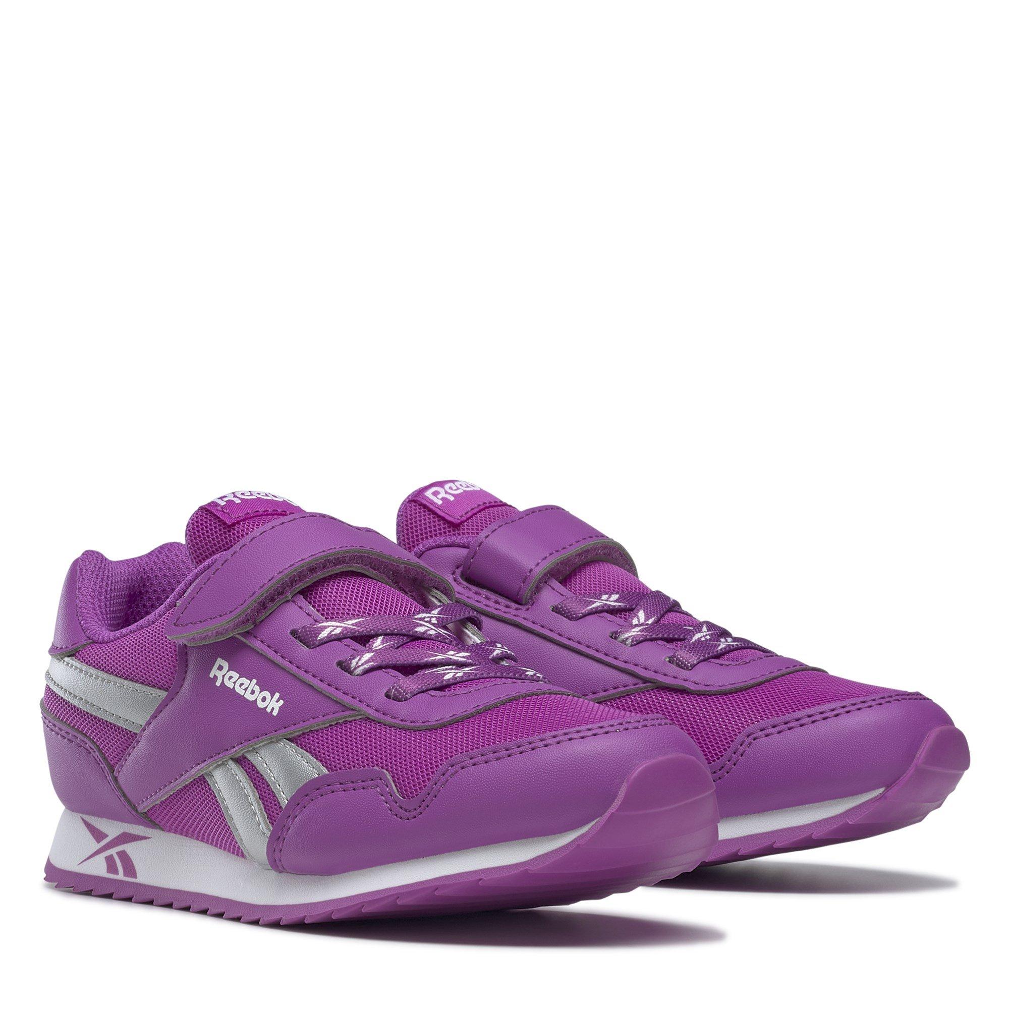 Violet/Argent - Reebok - CL Jogger RS Child Girls Trainers - 3