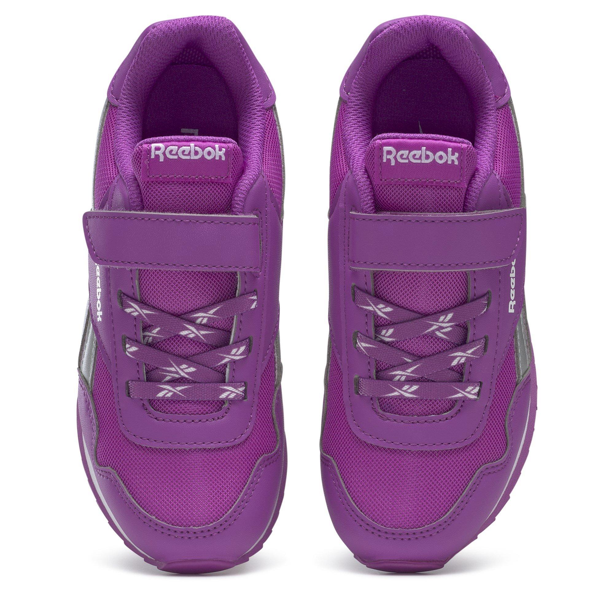 Violet/Argent - Reebok - CL Jogger RS Child Girls Trainers - 5