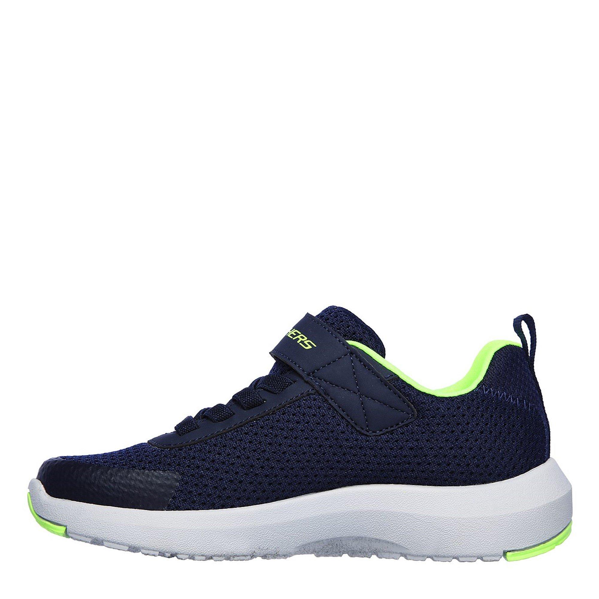 Navy/Lime - Skechers - Dyna Tread Childrens Trainers - 2
