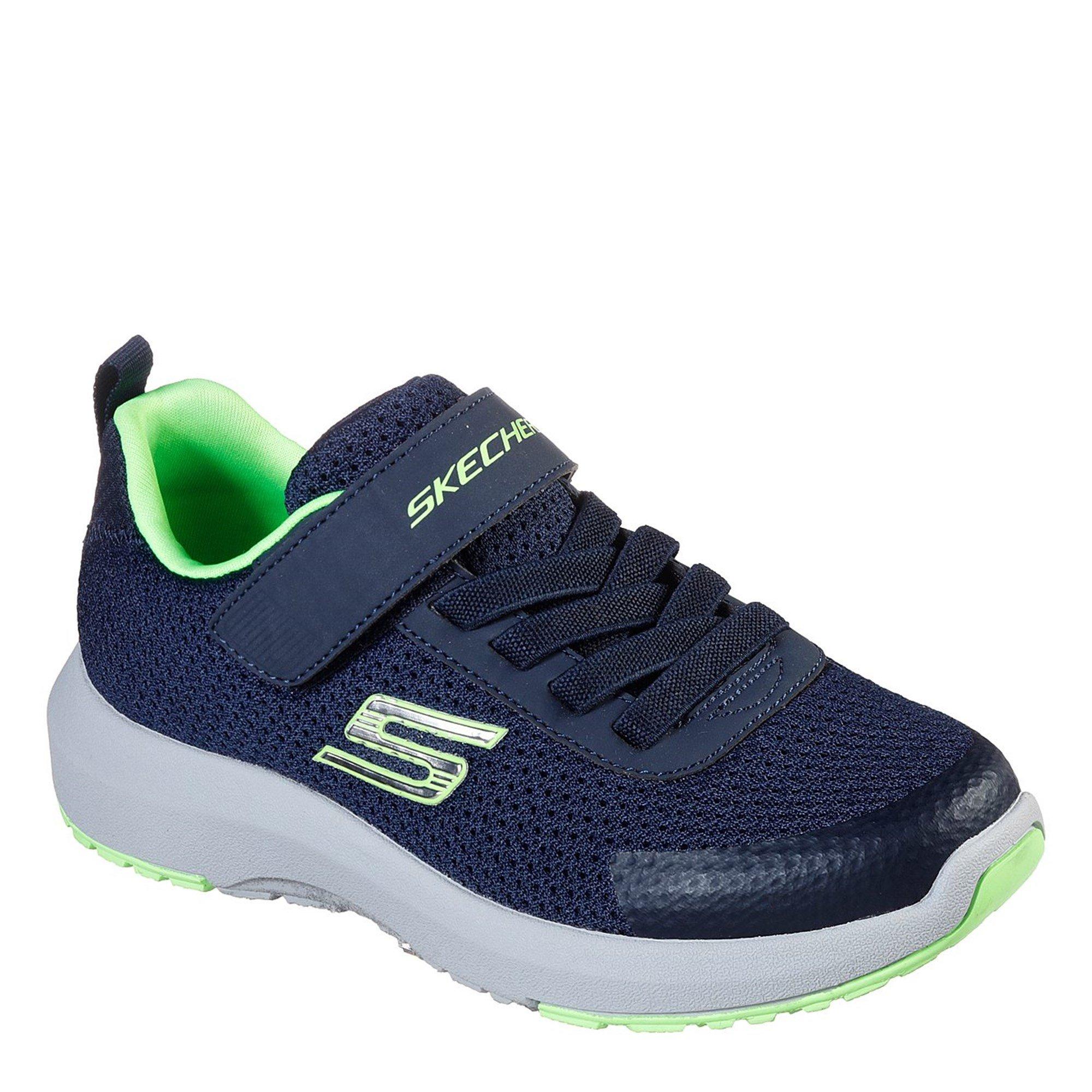 Navy/Lime - Skechers - Dyna Tread Childrens Trainers - 3