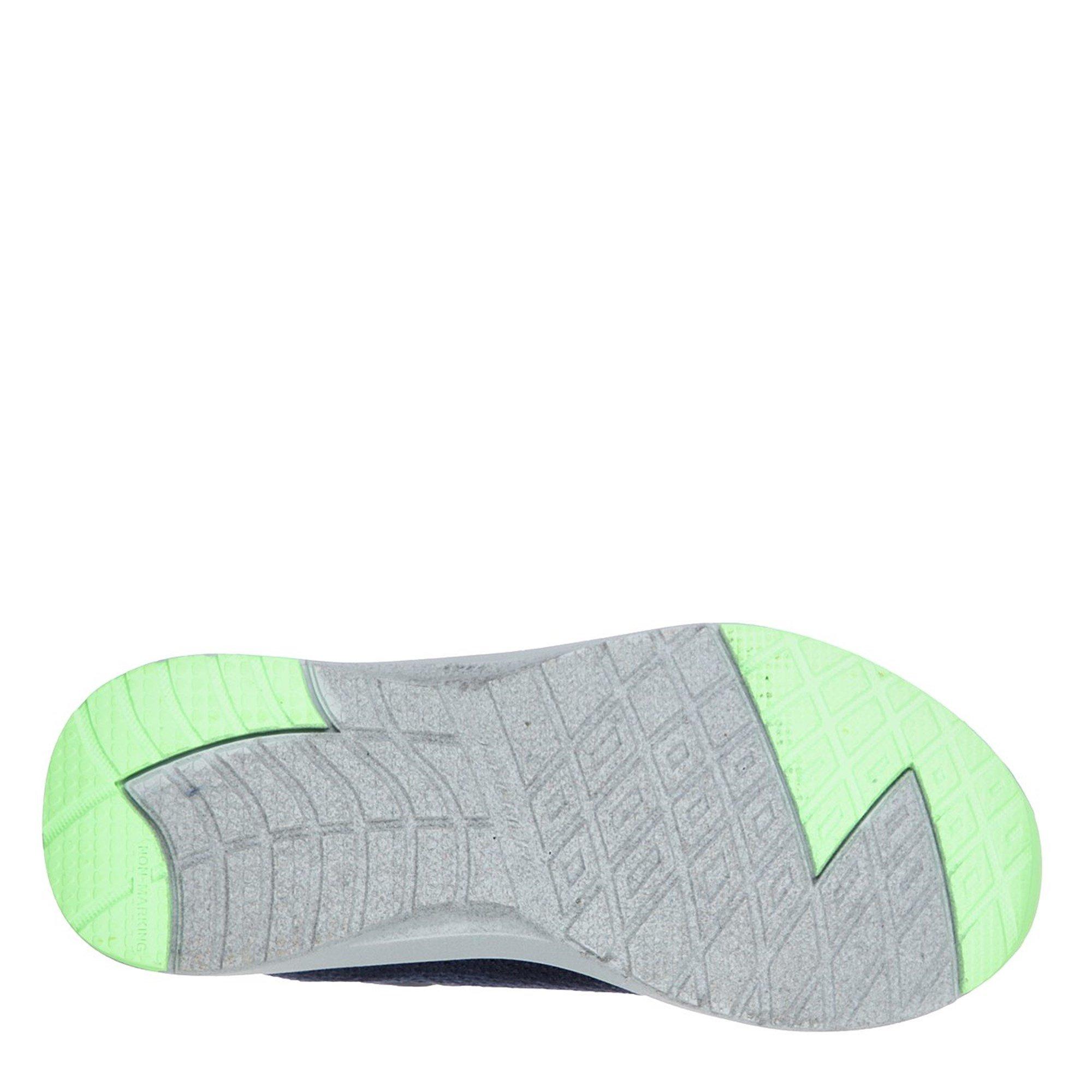 Navy/Lime - Skechers - Dyna Tread Childrens Trainers - 4