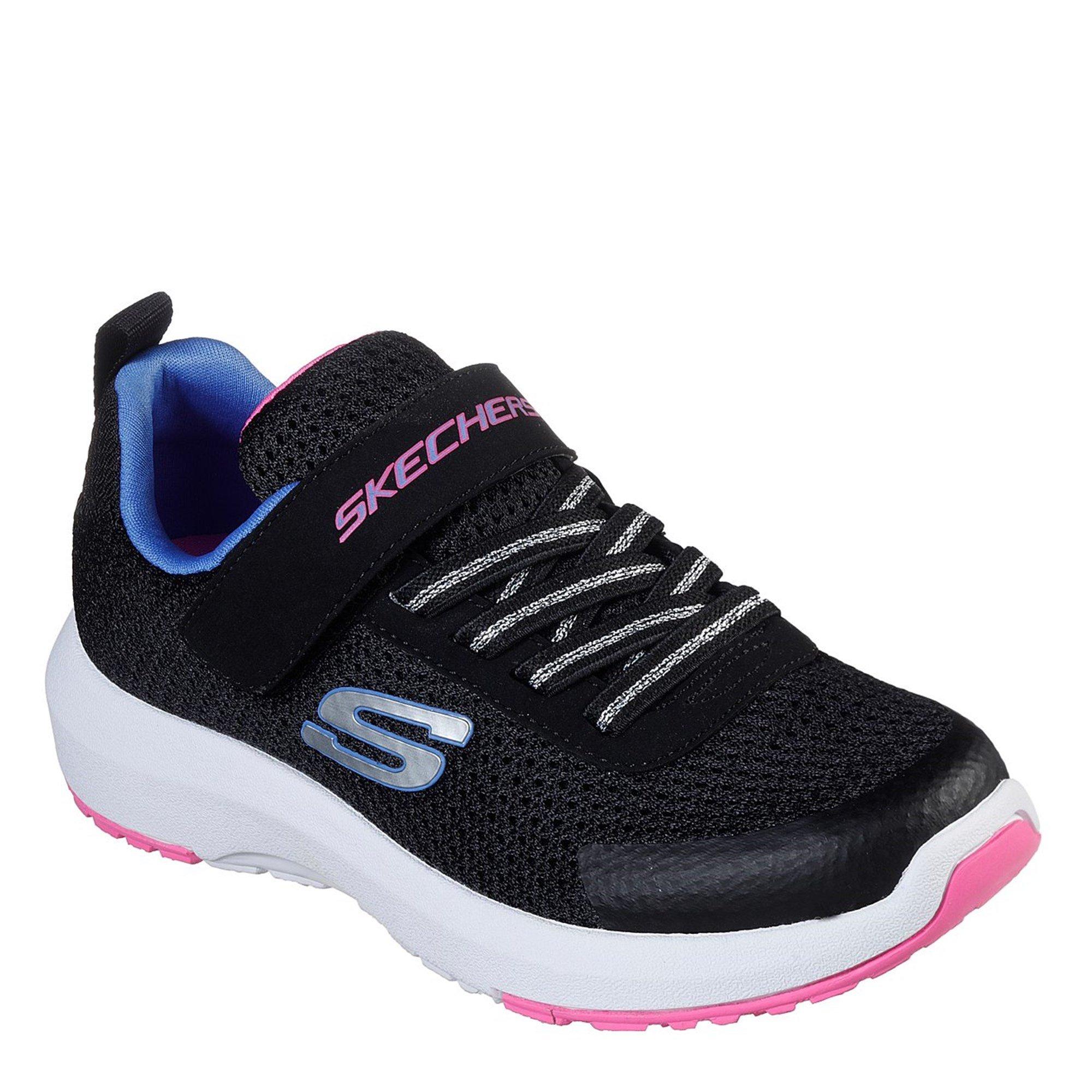 Black/Pink - Skechers - Dyna Tread Childrens Trainers - 3