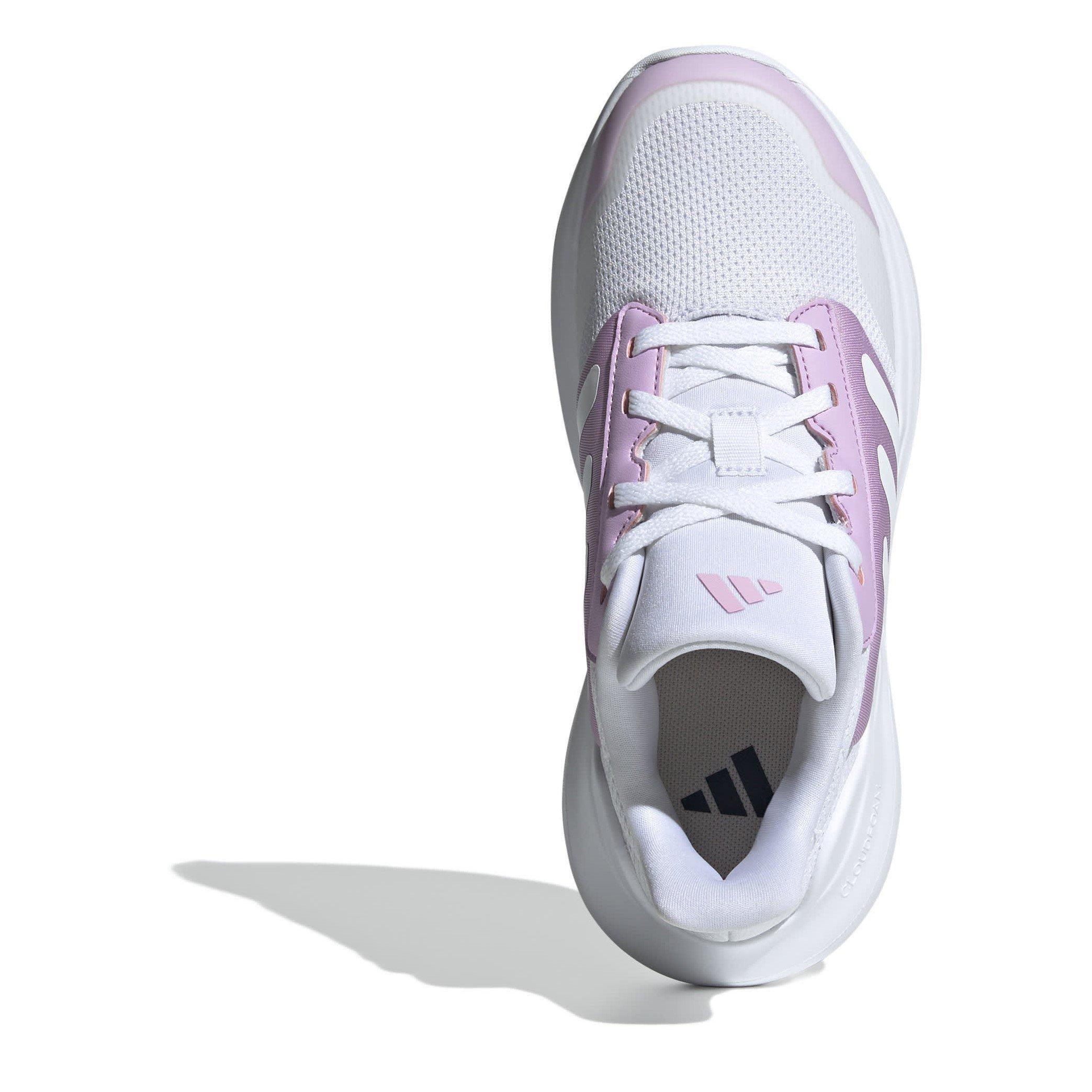 Wht/Bliss Lilac - adidas - Tensaur Run 3.0 Junior Girls Shoes - 5