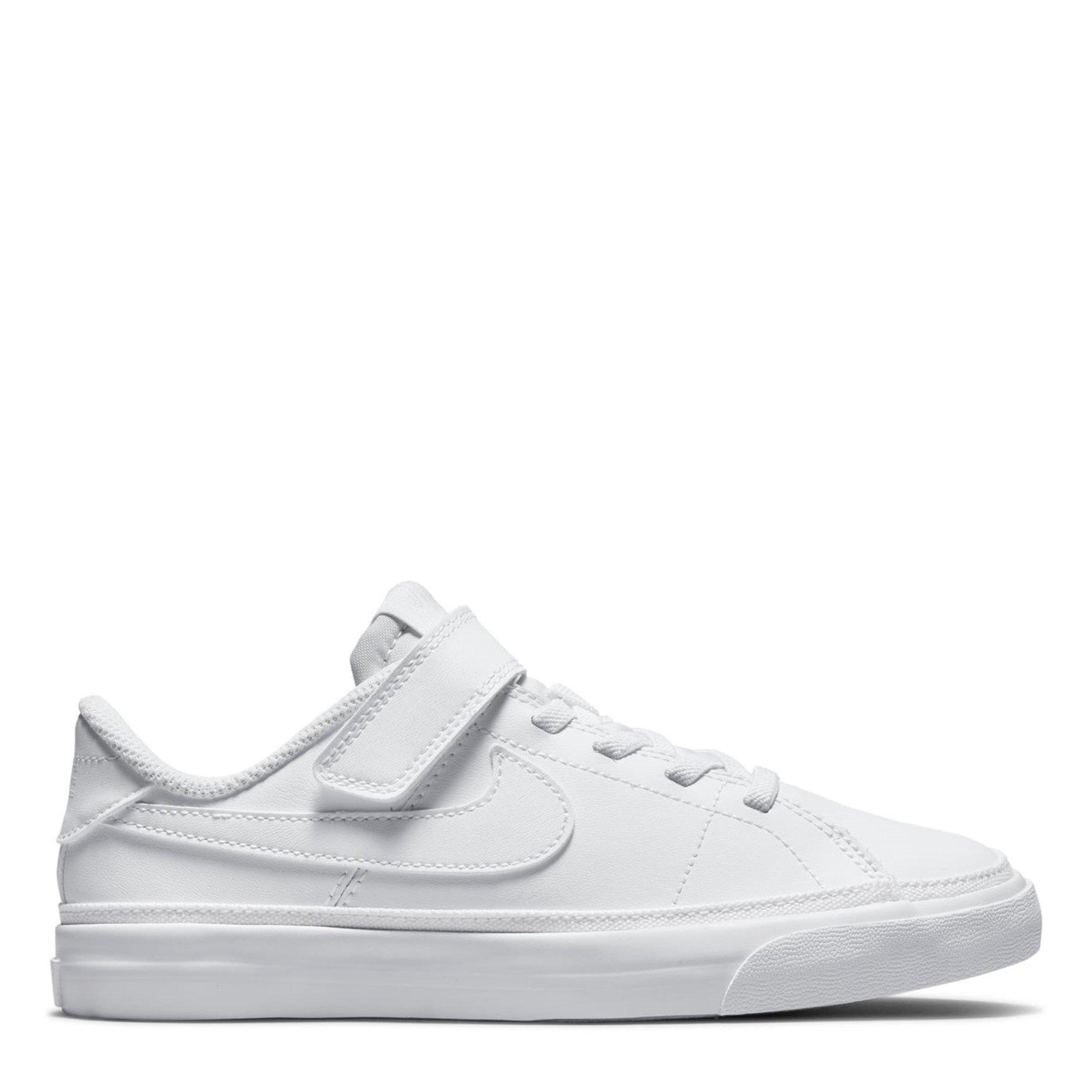 Nike Boys Court Legacy Little Kids' Shoe - White/White - C11 (28.5)