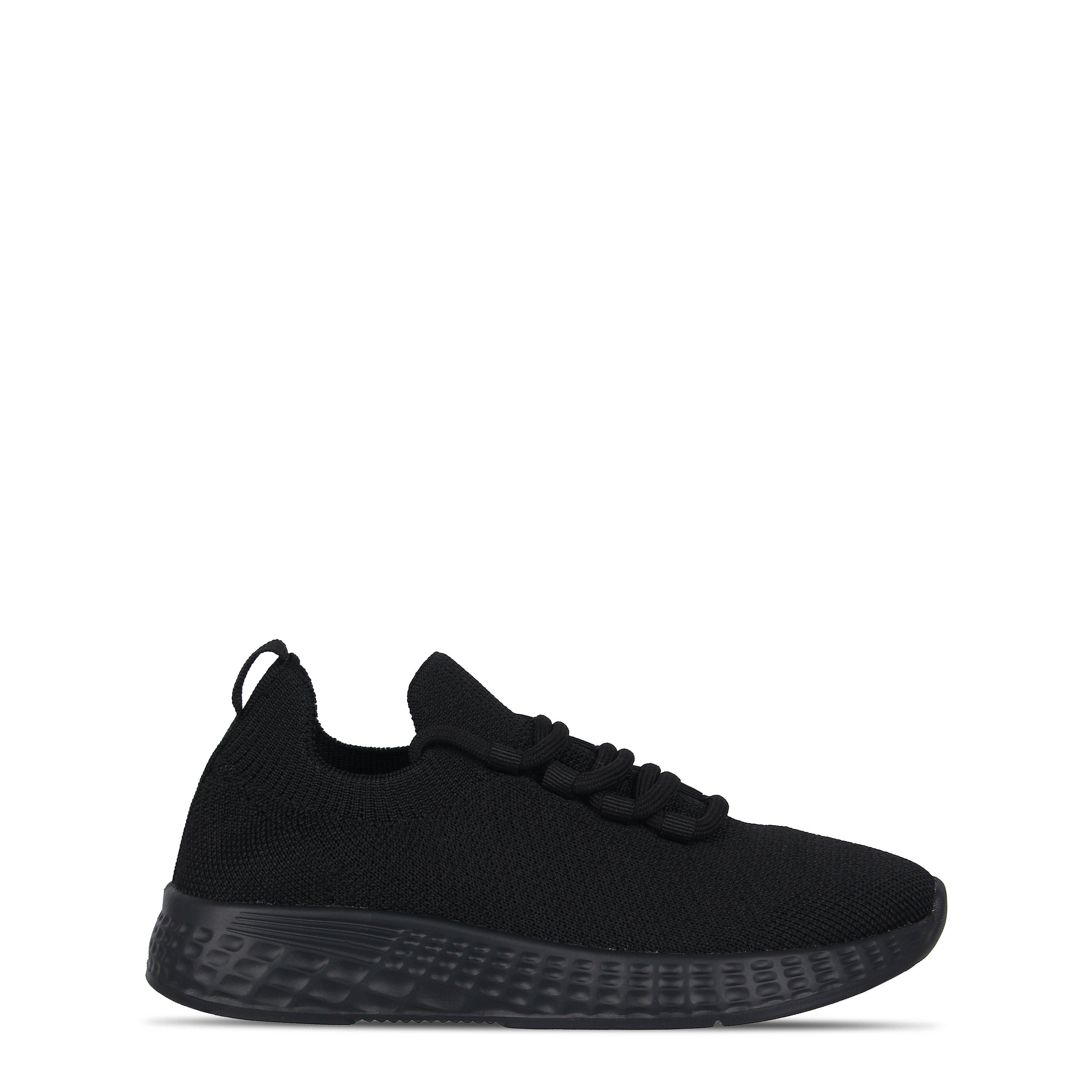 Black/Black - Fabric - Santo Childrens Trainers - 1
