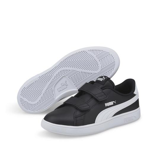Puma Blk/White - Puma - Smash V2 Childrens Shoes - 1