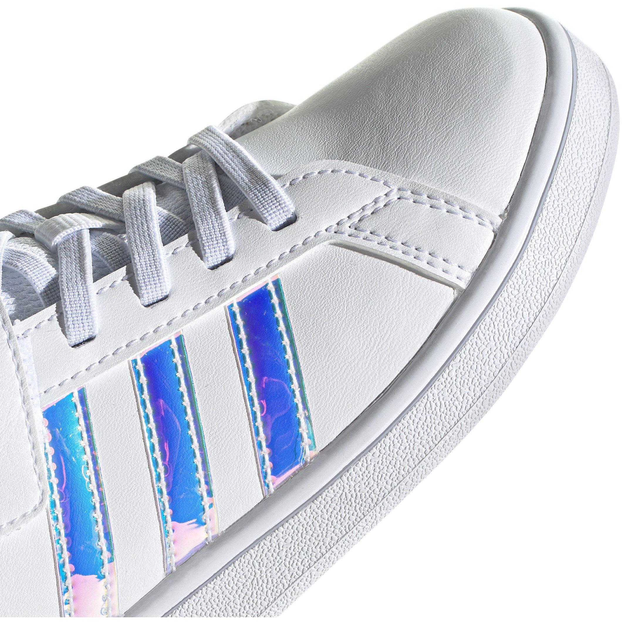 Wht/Iridescent - adidas - Grand Court Child Girls Trainers - 7