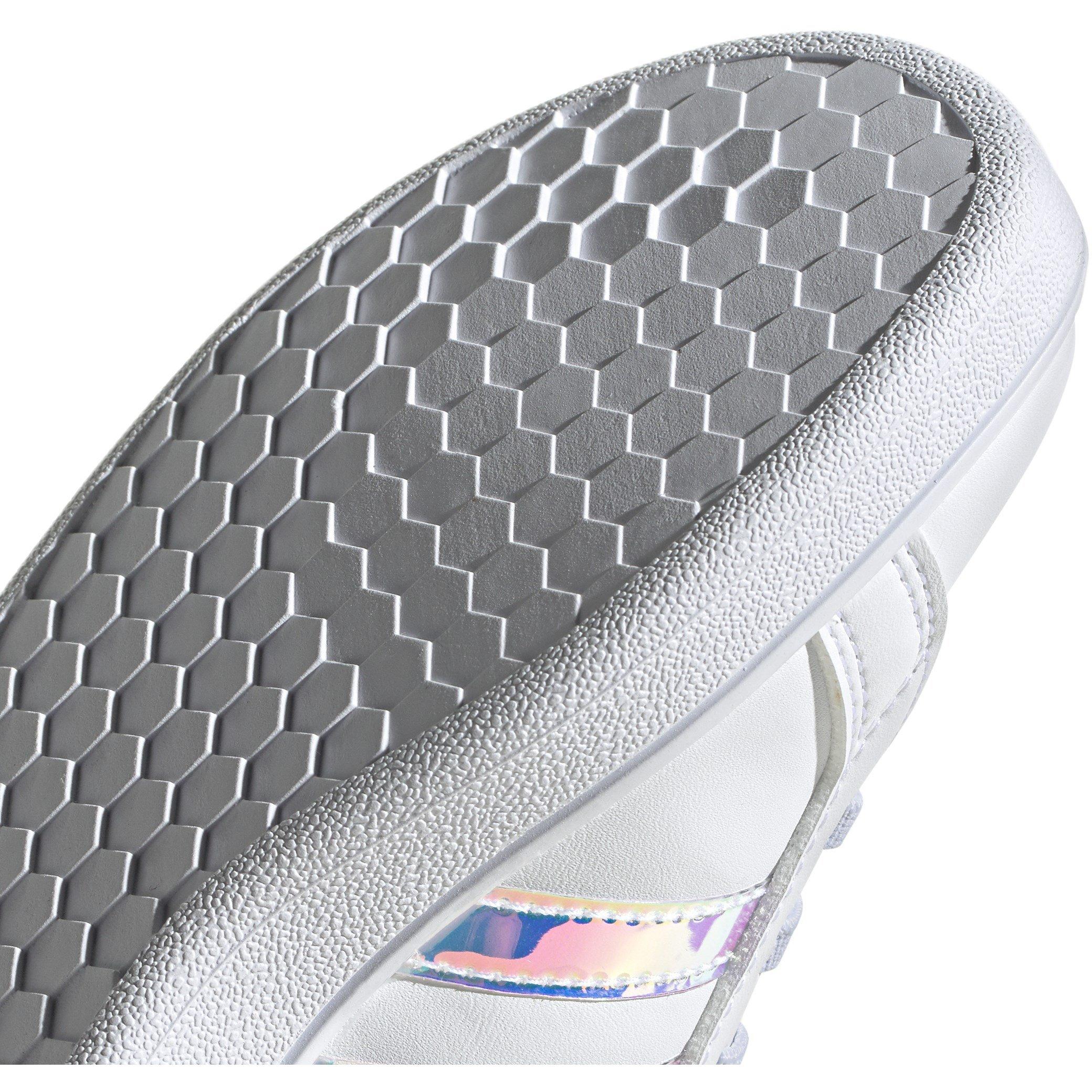 Wht/Iridescent - adidas - Grand Court Child Girls Trainers - 9