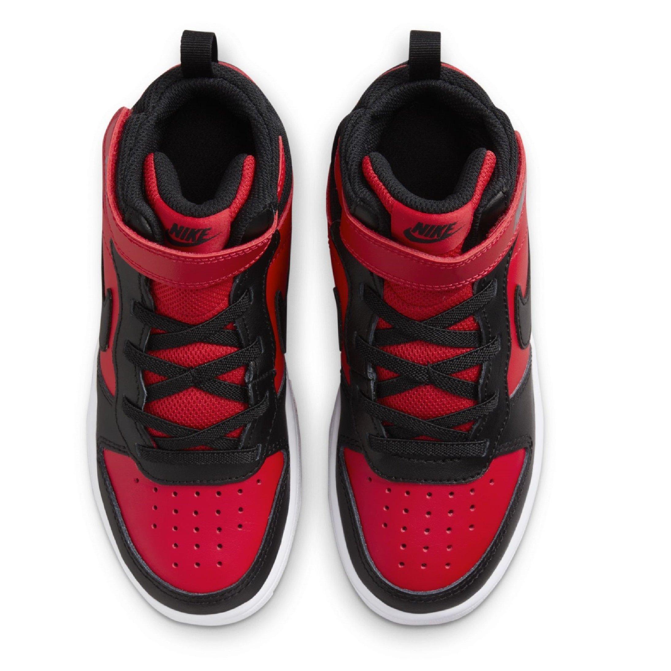 Vermelho/Preto - Nike - Court Borough Mid 2 Little Kids' Shoe - 5