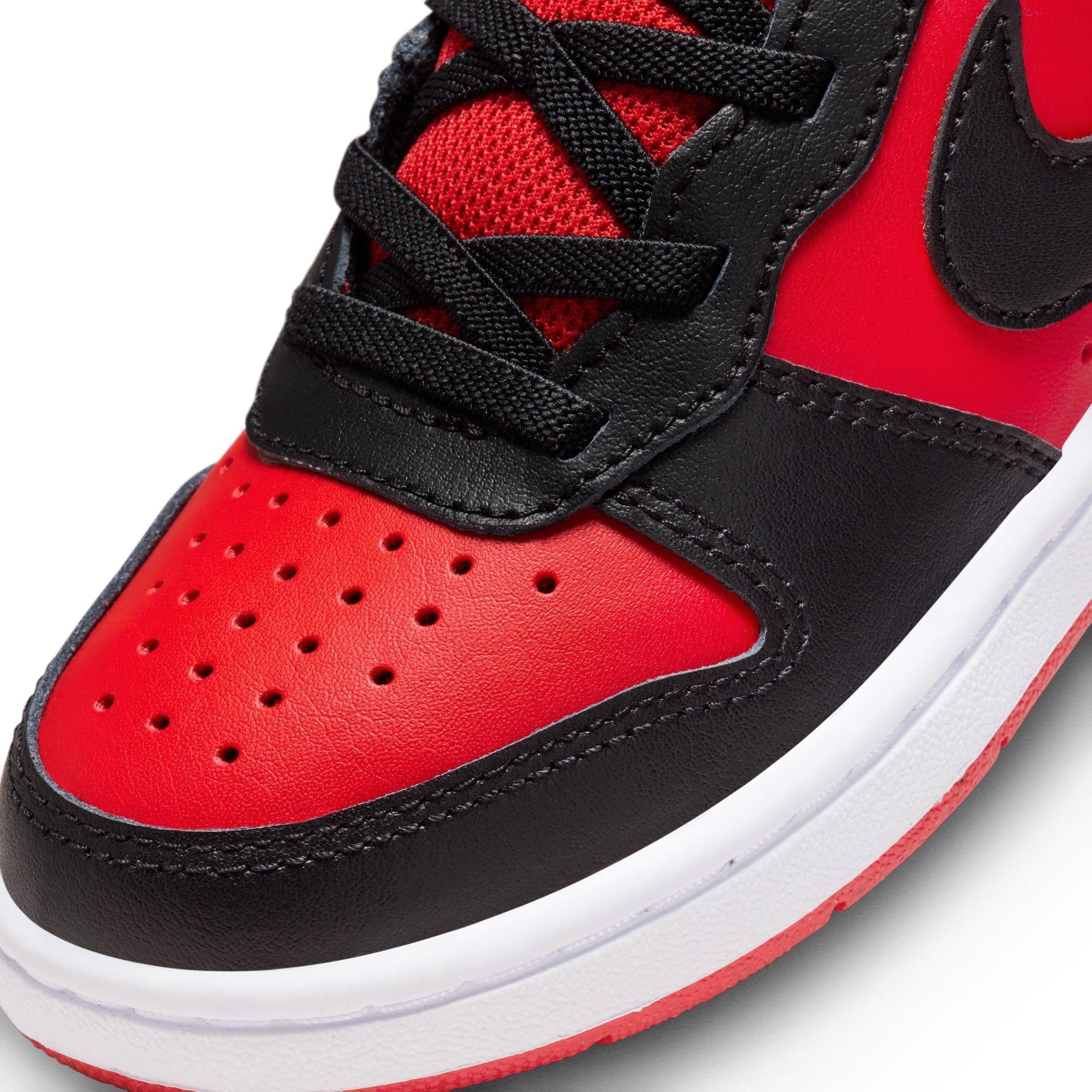 Vermelho/Preto - Nike - Court Borough Mid 2 Little Kids' Shoe - 7