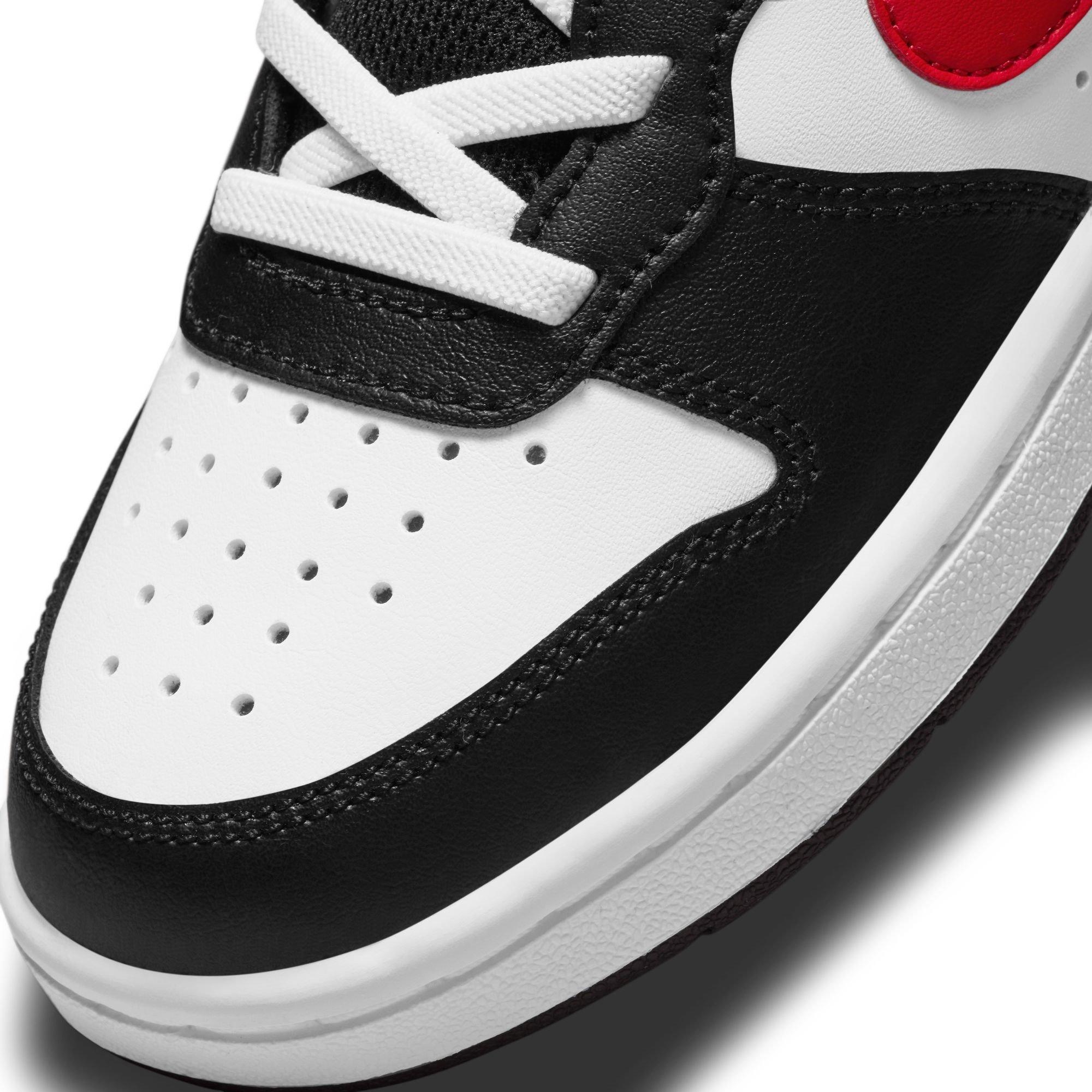 Wht/Blk/Red - Nike - Court Borough Mid 2 Little Kids' Shoe - 7
