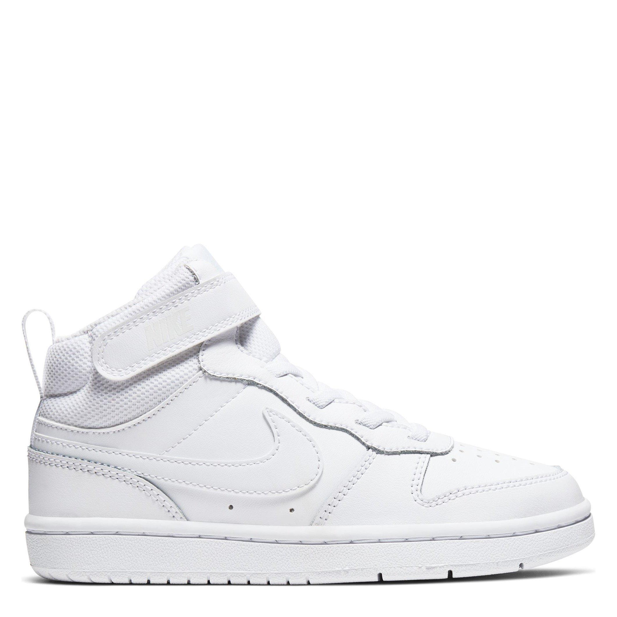 Triple White - Nike - Court Borough Mid 2 Little Kids' Shoe - 1