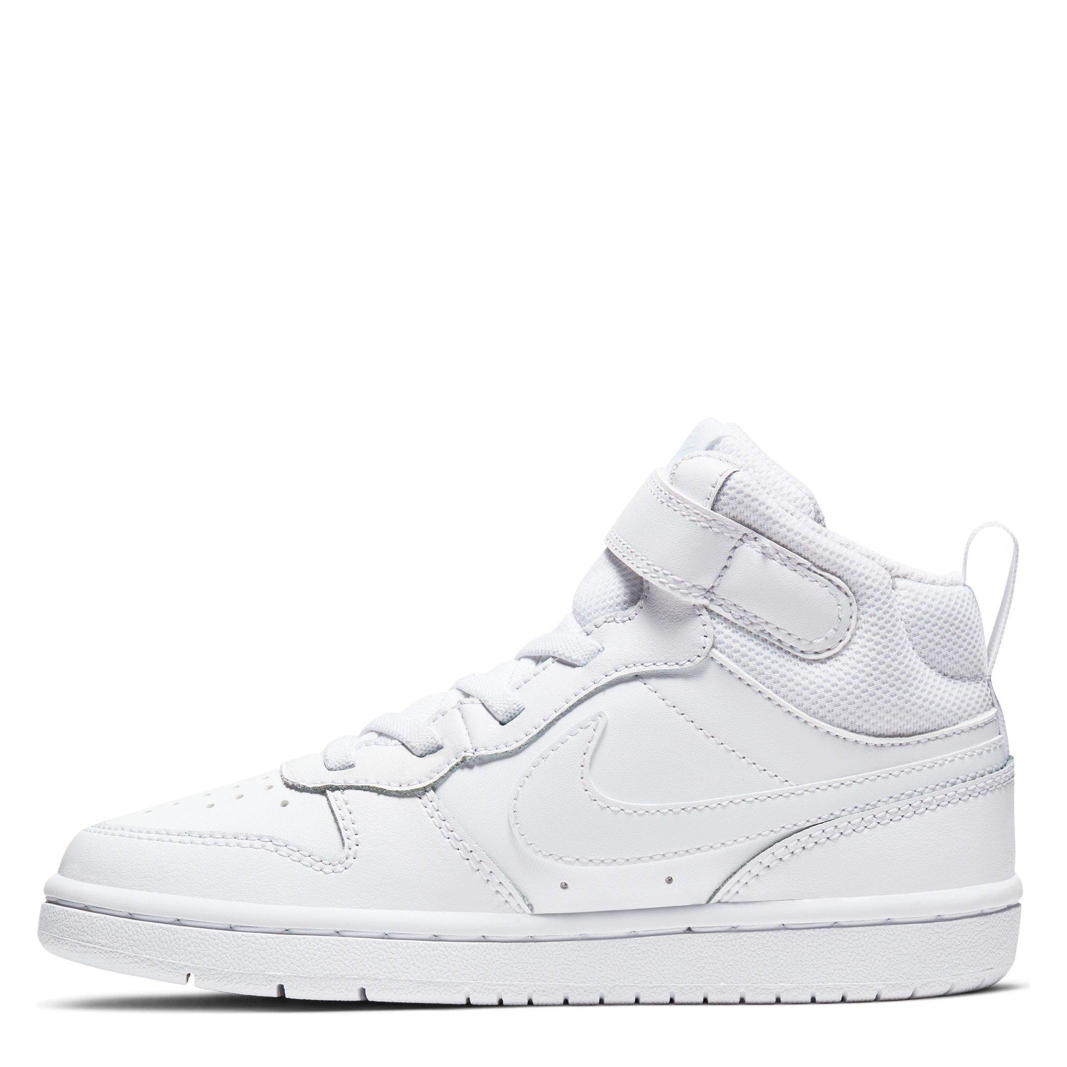 Drievoudig Wit - Nike - Court Borough Mid 2 Little Kids' Shoe - 2